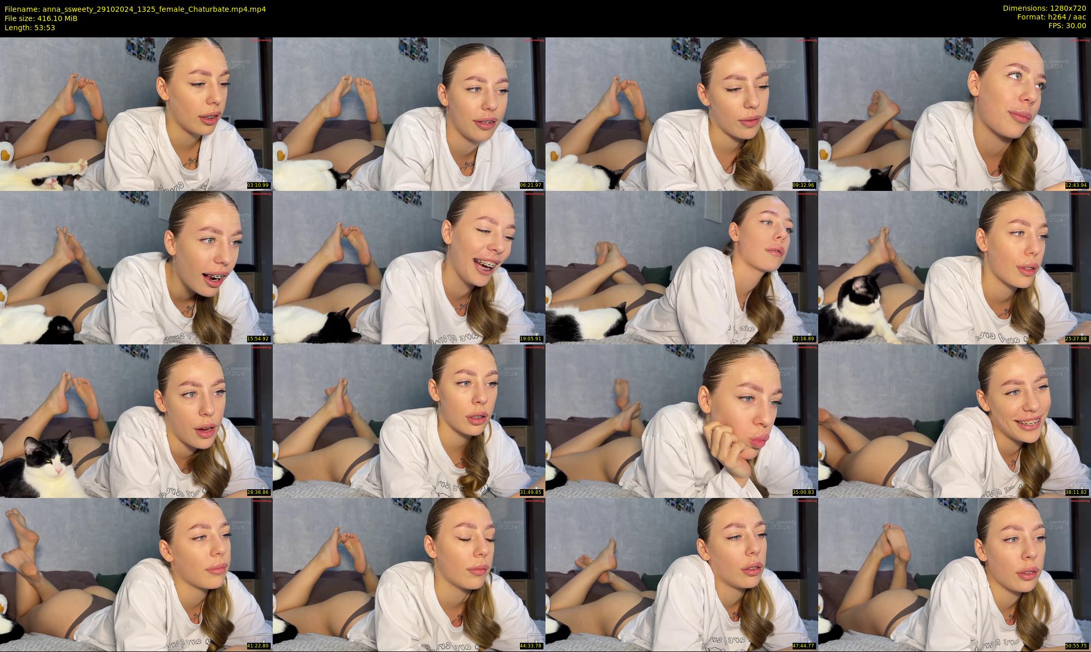 anna_ssweety — 54 minute Chaturbate female cam show recording, 720p, Oct 29, 2024