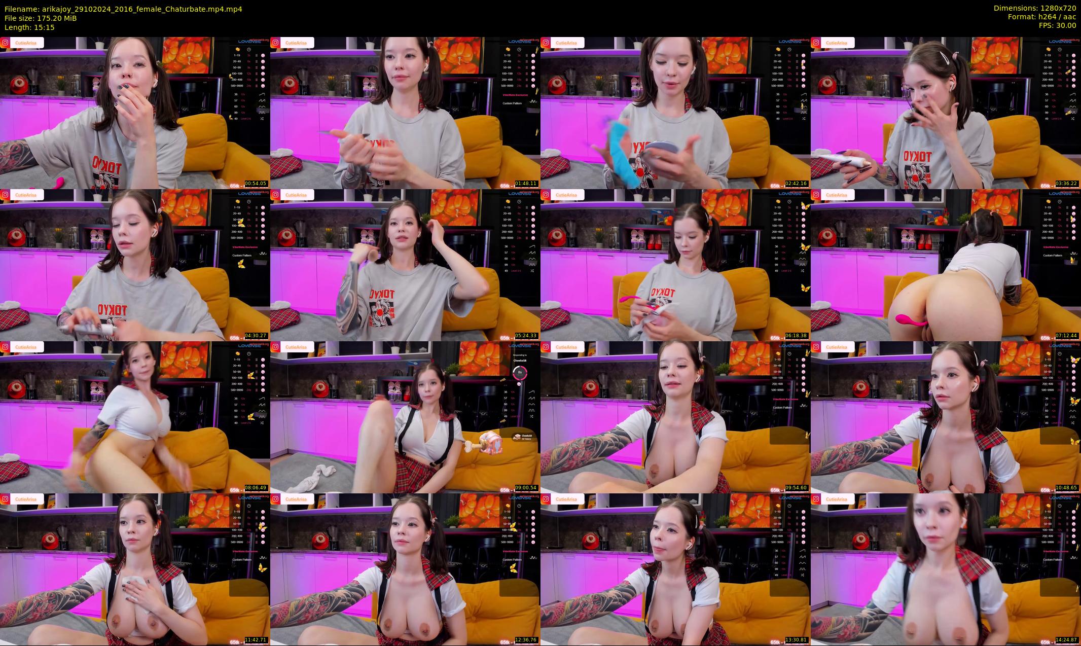 arikajoy — 16 minute Chaturbate female cam show recording, 720p, Oct 29, 2024