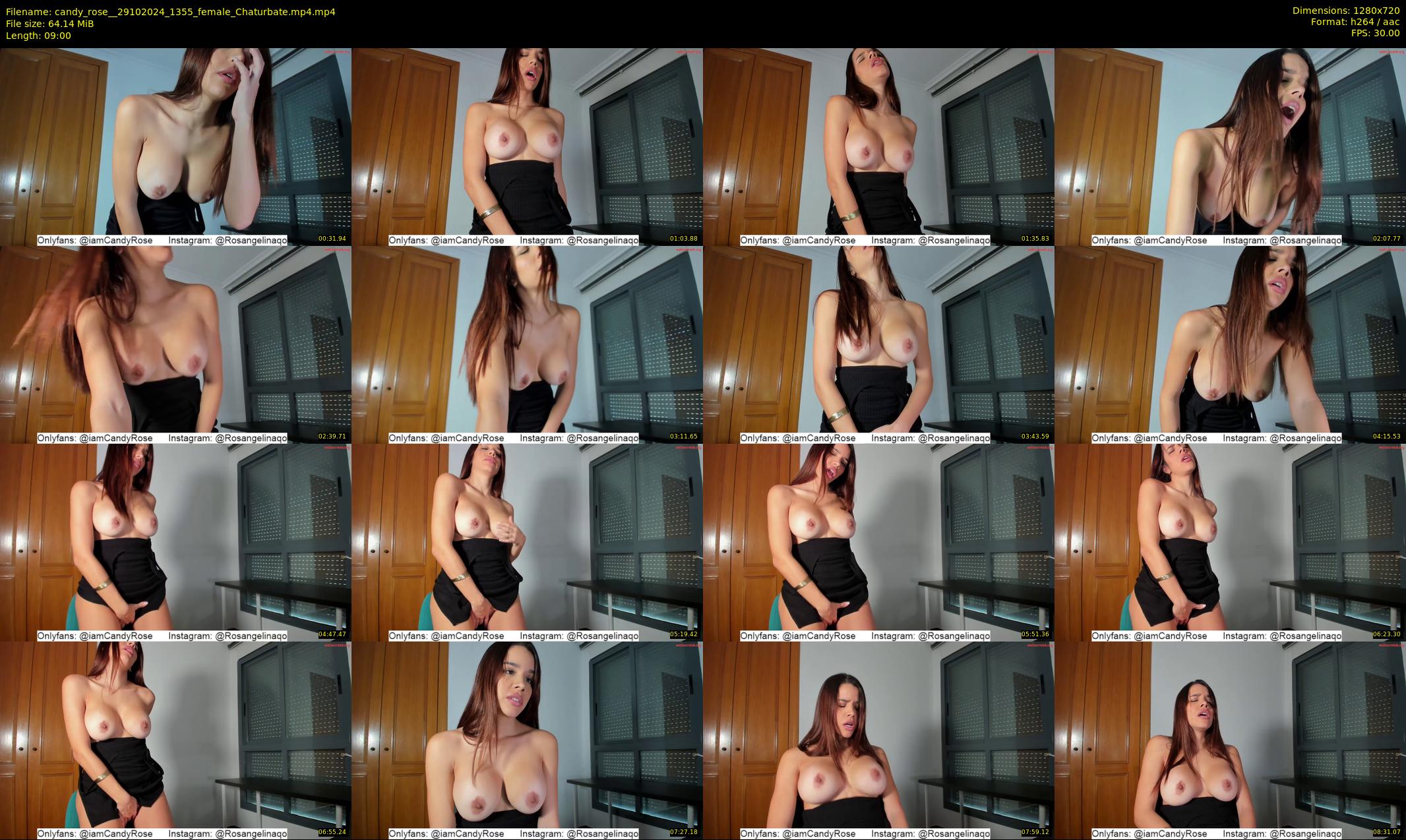 candy_rose_ — 9 minute Chaturbate female cam show recording, 720p, Oct 29, 2024