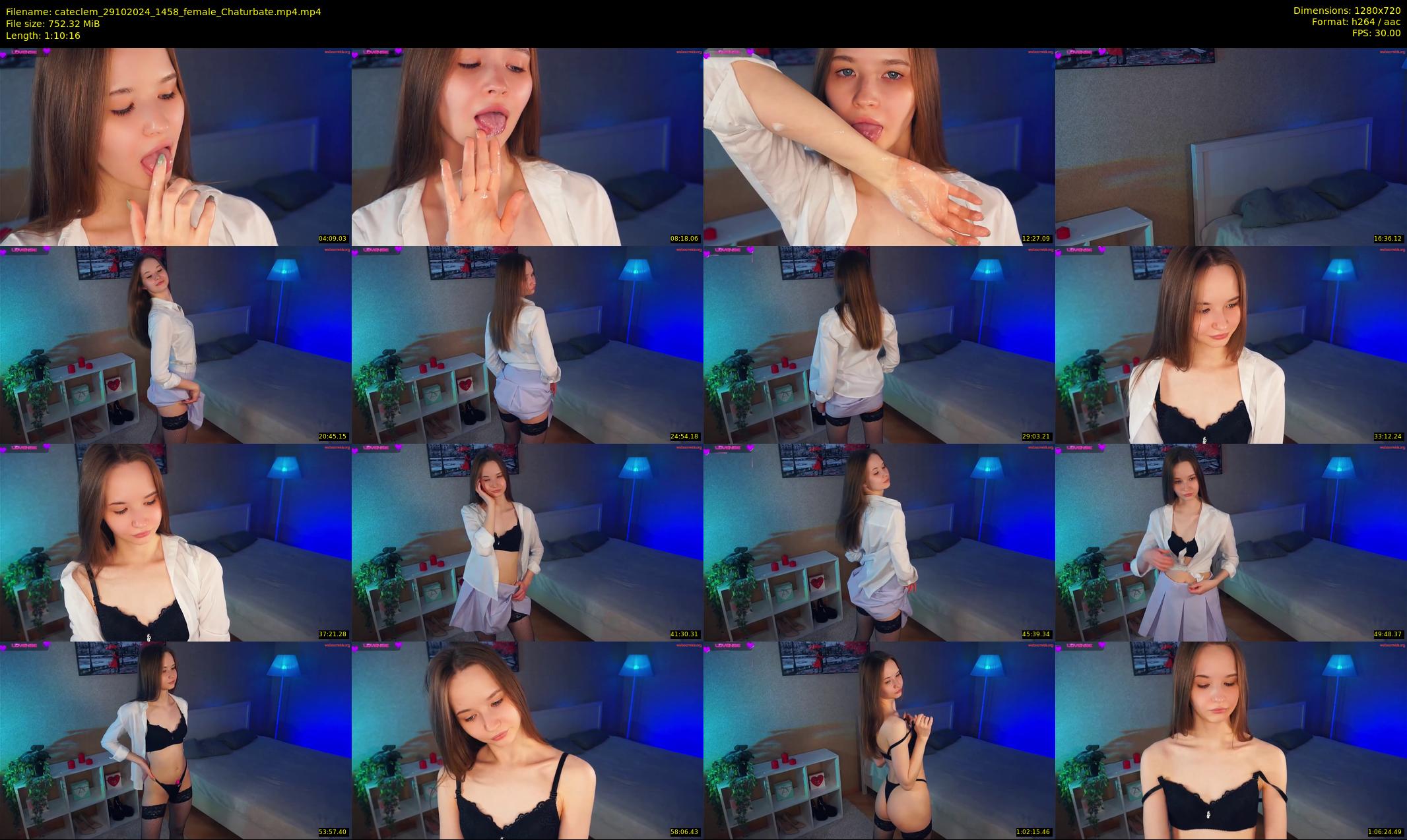 cateclem — 71 minute Chaturbate female cam show recording, 720p, Oct 29, 2024