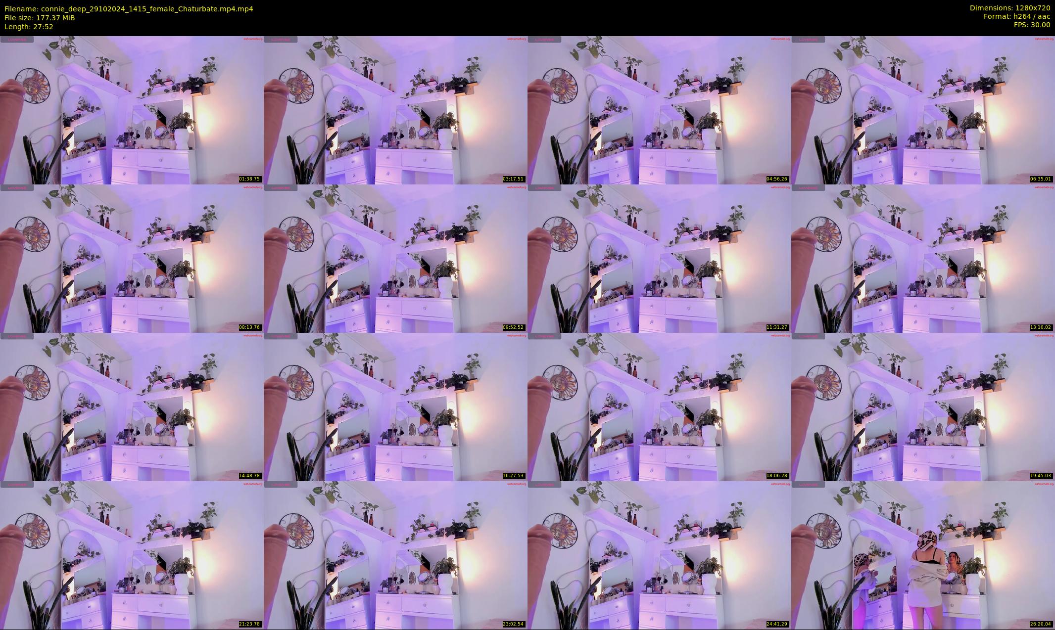 connie_deep — 28 minute Chaturbate female cam show recording, 720p, Oct 29, 2024