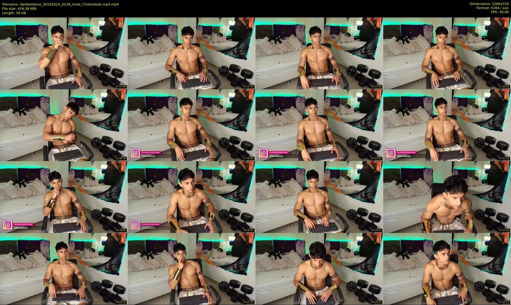 danteestone — 51 minute Chaturbate male cam show recording, 720p, Oct 30, 2024