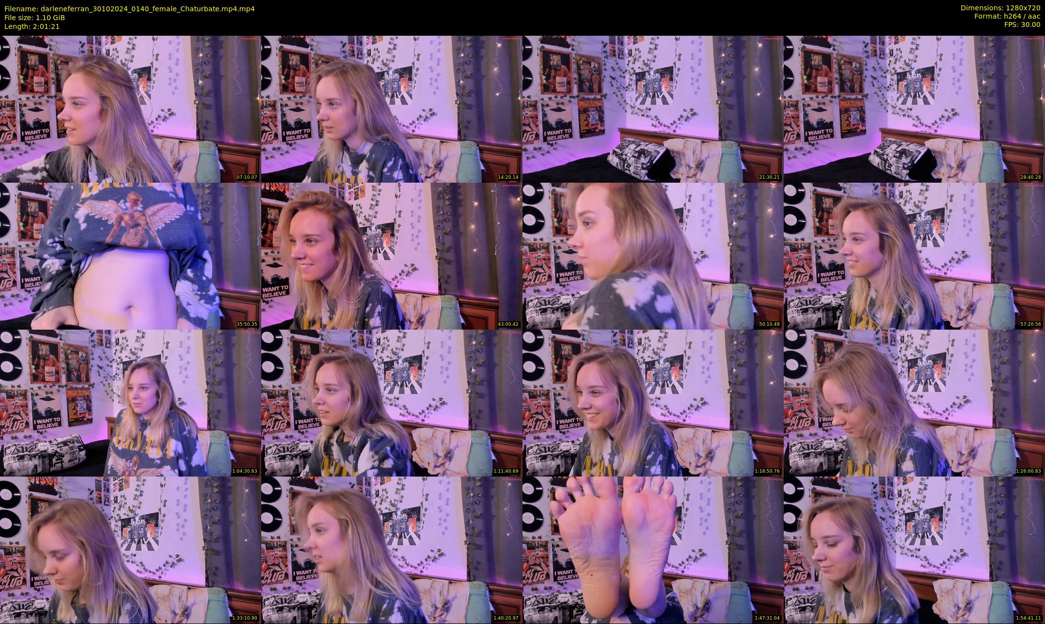 darleneferran — 122 minute Chaturbate female cam show recording, 720p, Oct 30, 2024