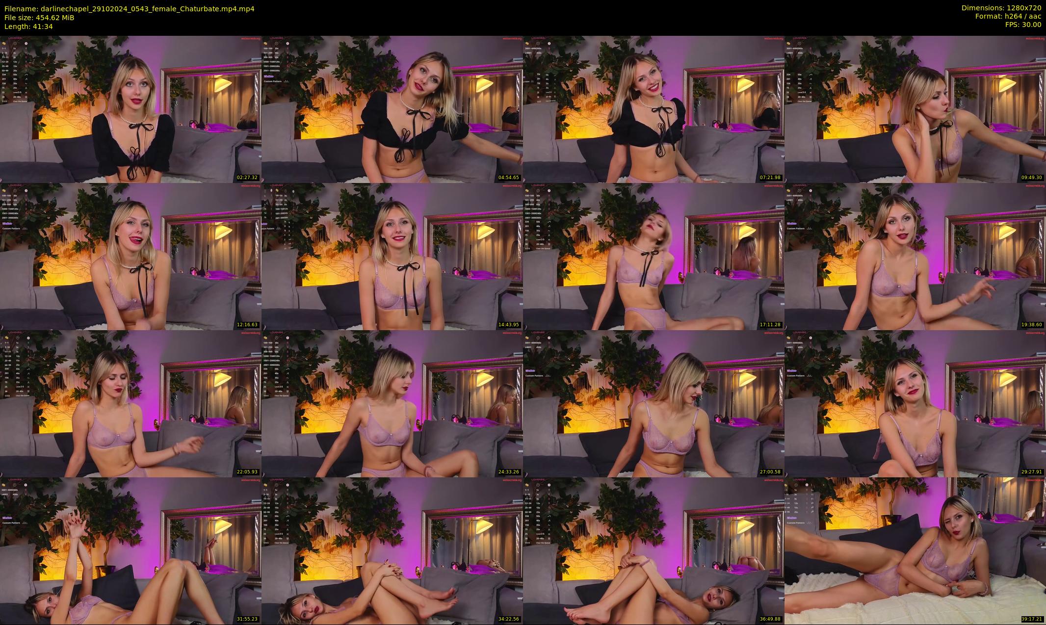 darlinechapel — 42 minute Chaturbate female cam show recording, 720p, Oct 29, 2024