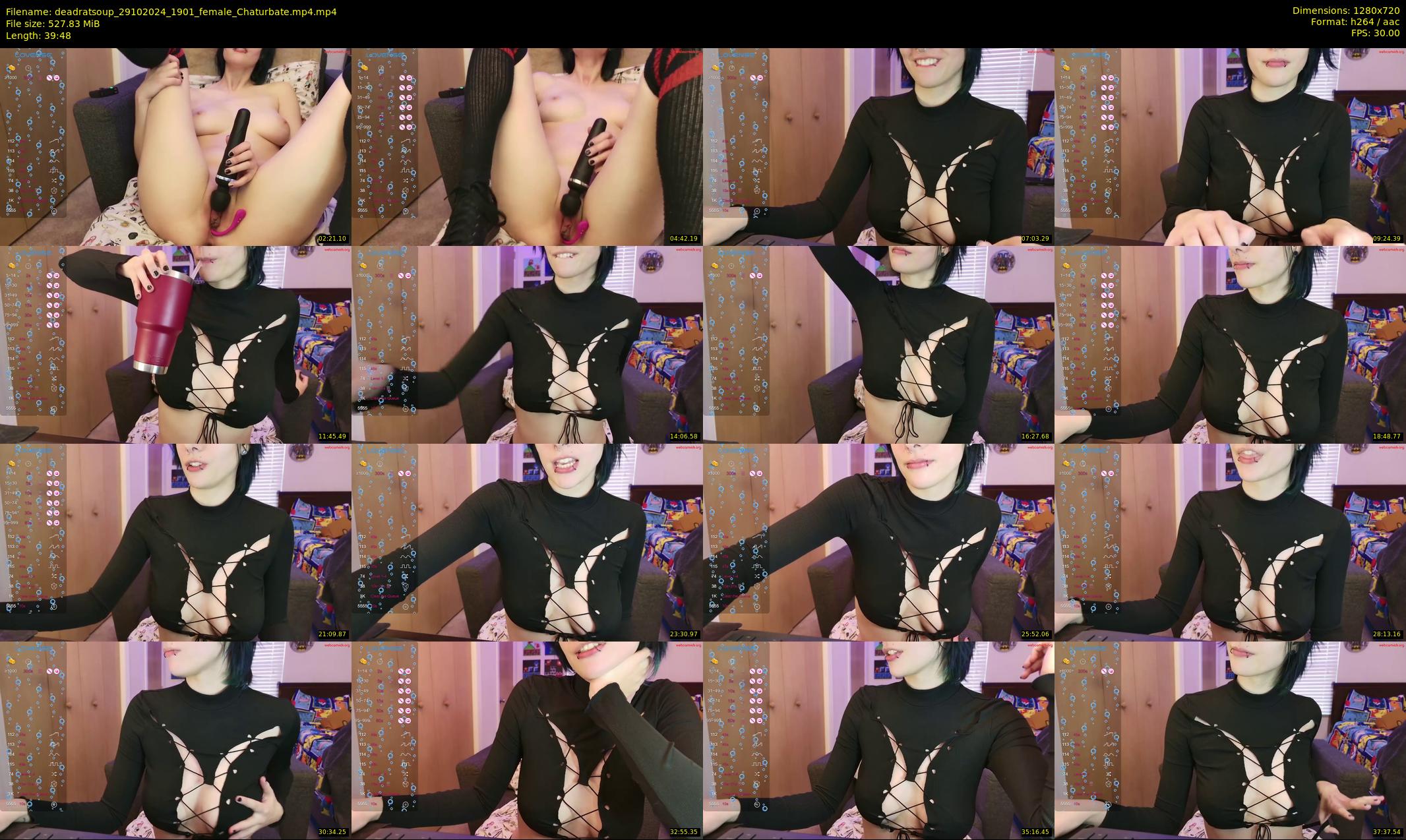 deadratsoup — 40 minute Chaturbate female cam show recording, 720p, Oct 29, 2024