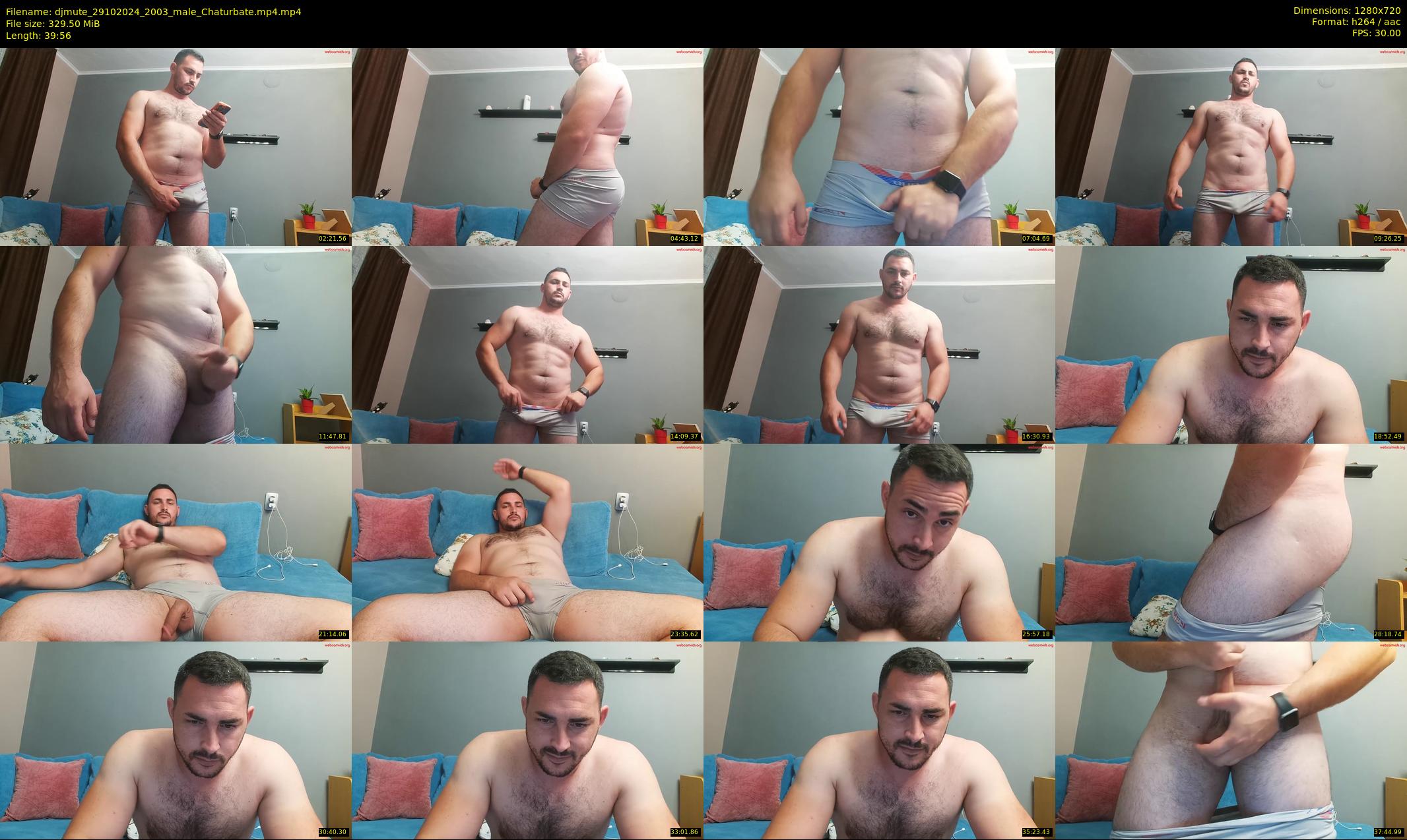 djmute — 40 minute Chaturbate male cam show recording, 720p, Oct 29, 2024