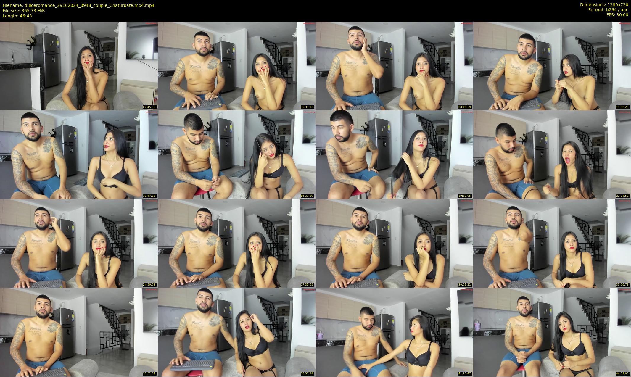 dulceromance — 47 minute Chaturbate couple cam show recording, 720p, Oct 29, 2024
