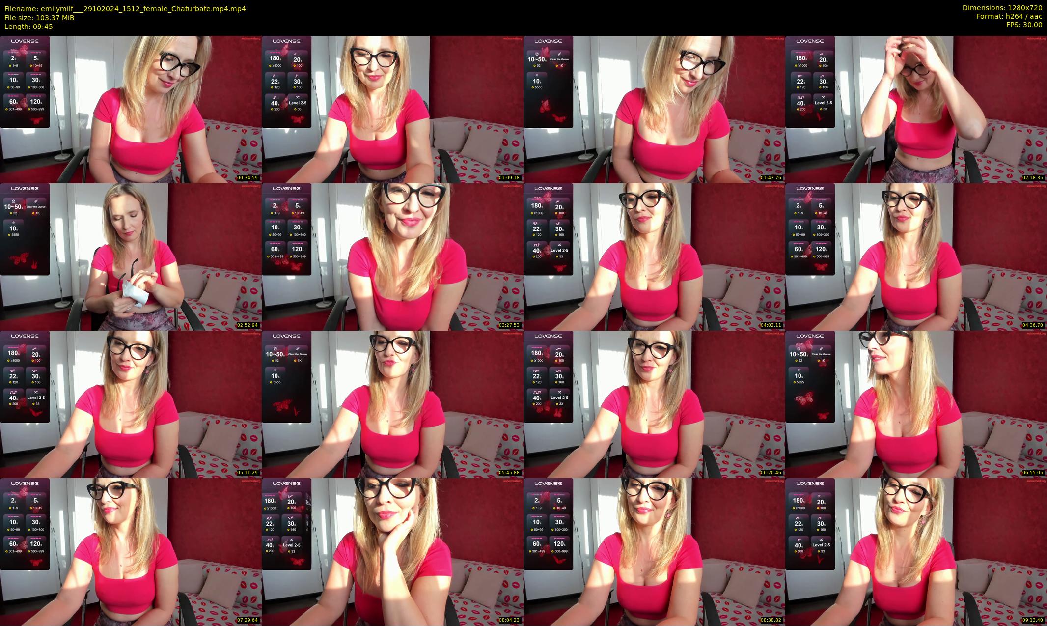 emilymilf__ — 10 minute Chaturbate female cam show recording, 720p, Oct 29, 2024