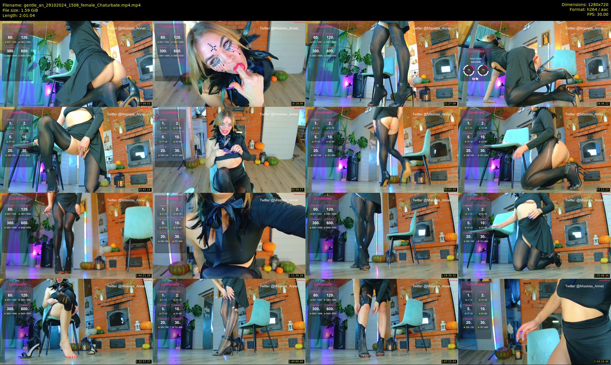 gentle_an — 122 minute Chaturbate female cam show recording, 720p, Oct 29, 2024