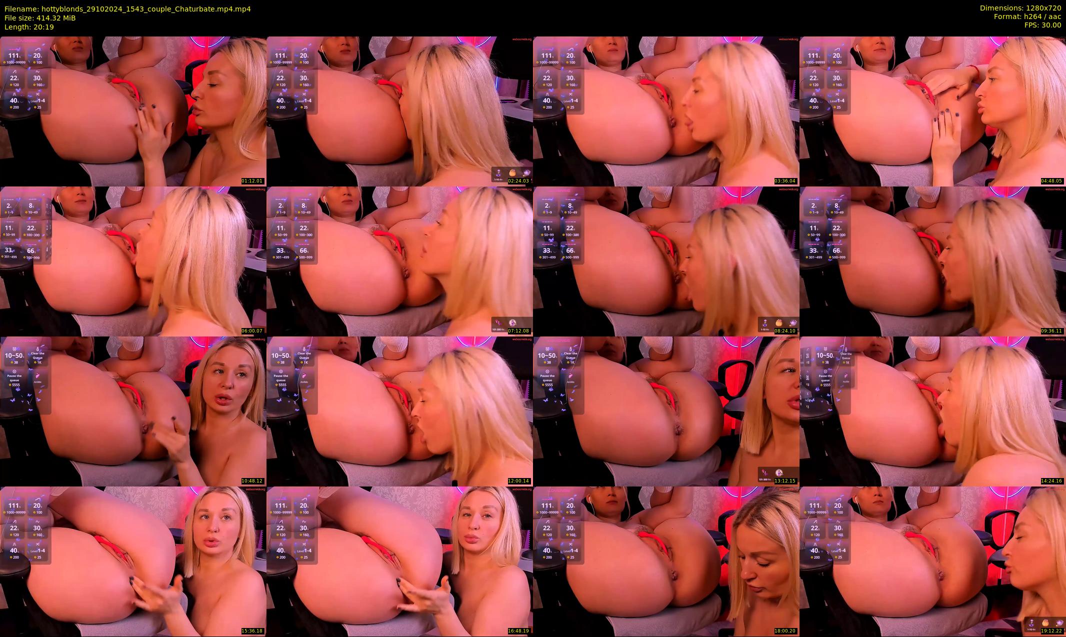 hottyblonds — 21 minute Chaturbate couple cam show recording, 720p, Oct 29, 2024