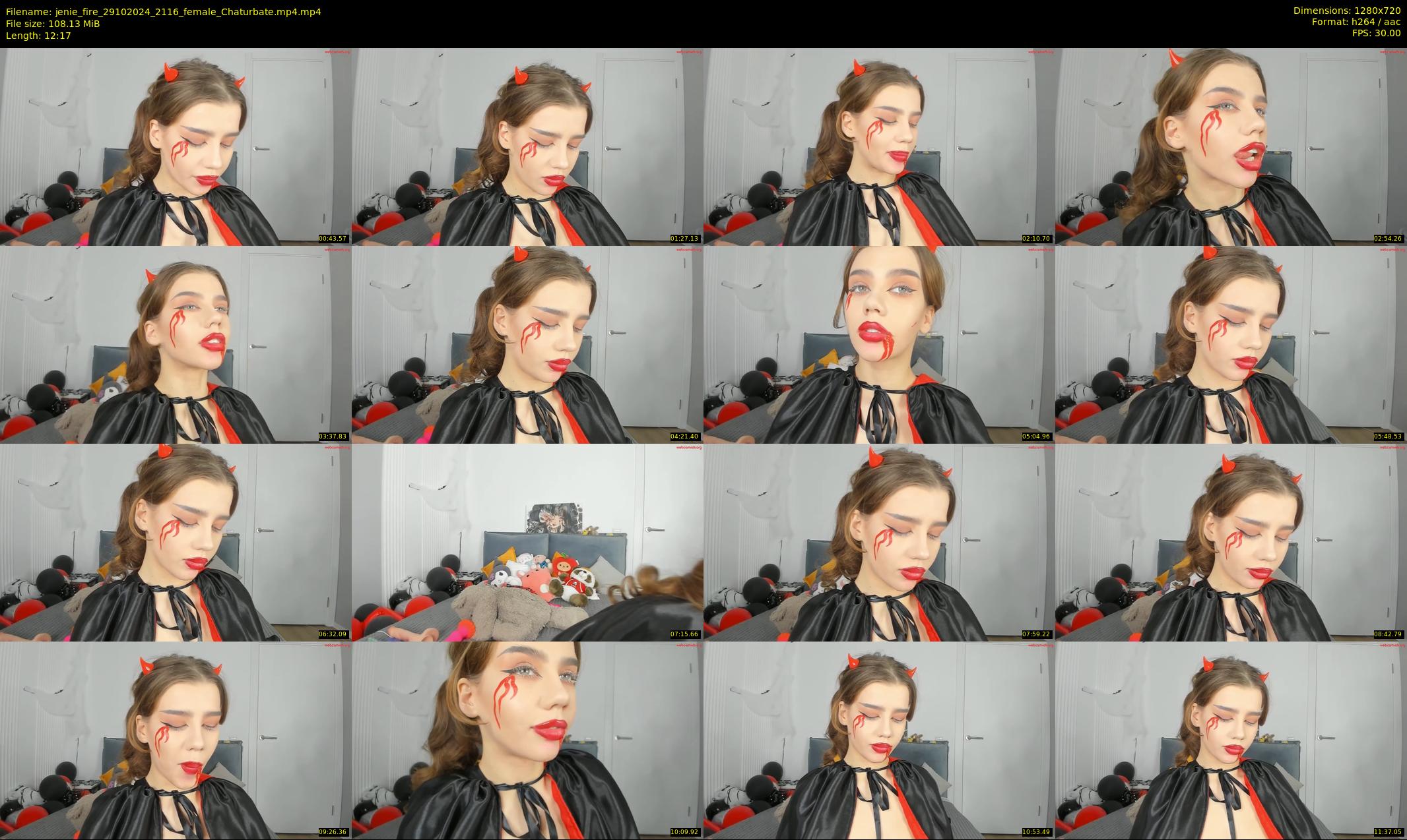 jenie_fire — 13 minute Chaturbate female cam show recording, 720p, Oct 29, 2024
