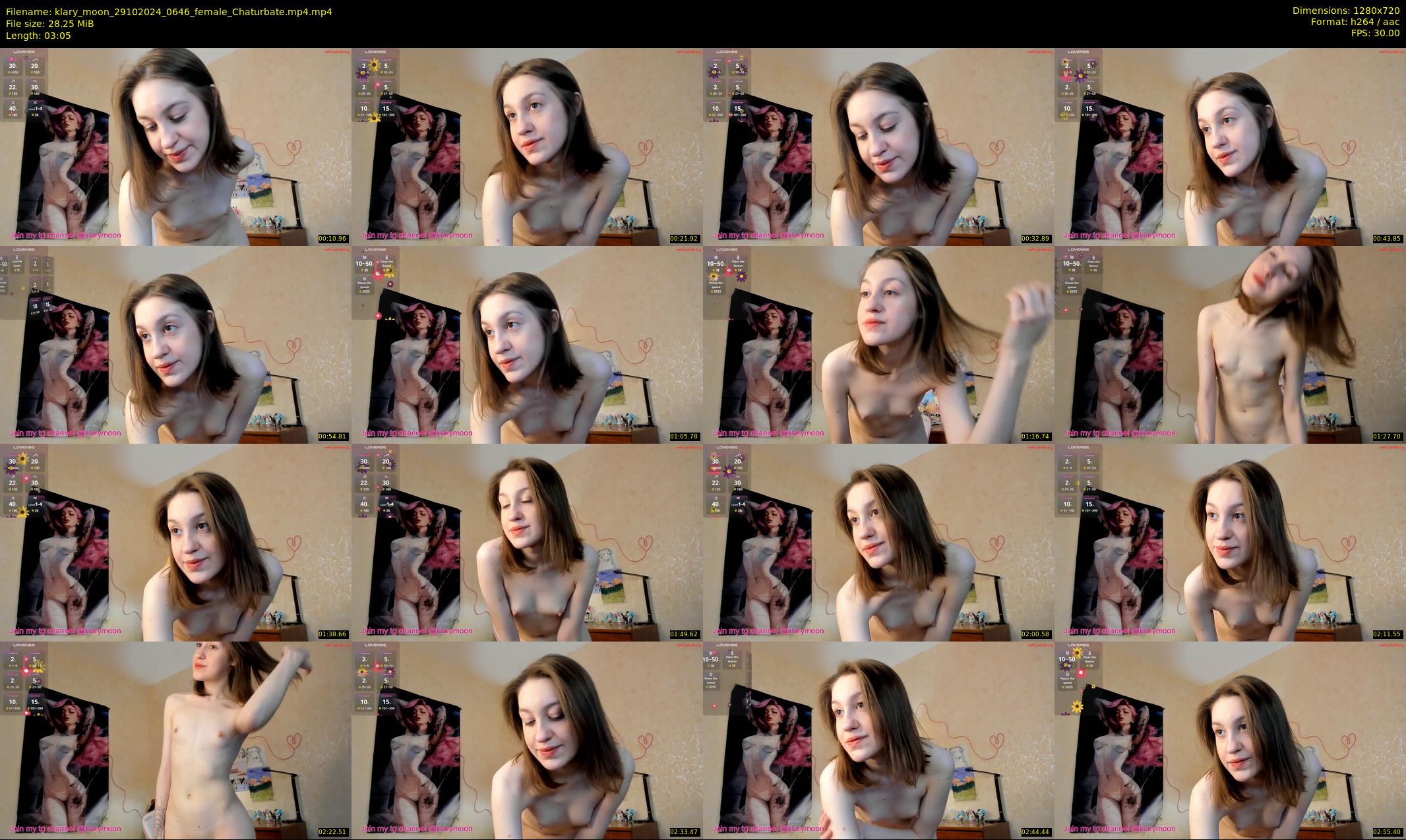 klary_moon — 4 minute Chaturbate female cam show recording, 720p, Oct 29, 2024