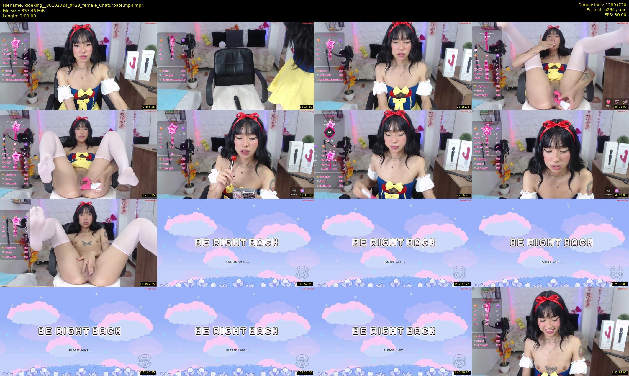 kloeking_ — 120 minute Chaturbate female cam show recording, 720p, Oct 30, 2024
