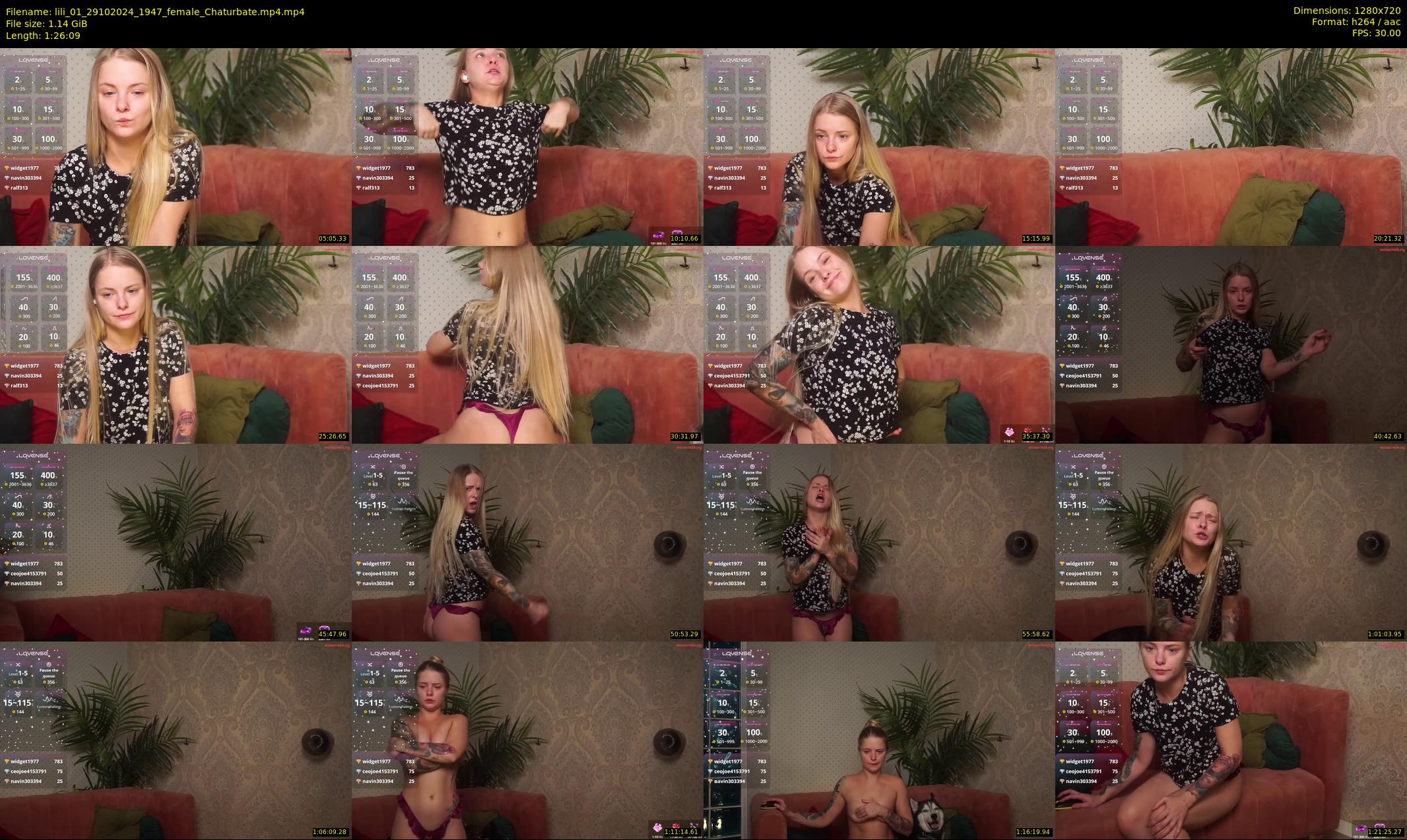 lili_01 — 87 minute Chaturbate female cam show recording, 720p, Oct 29, 2024