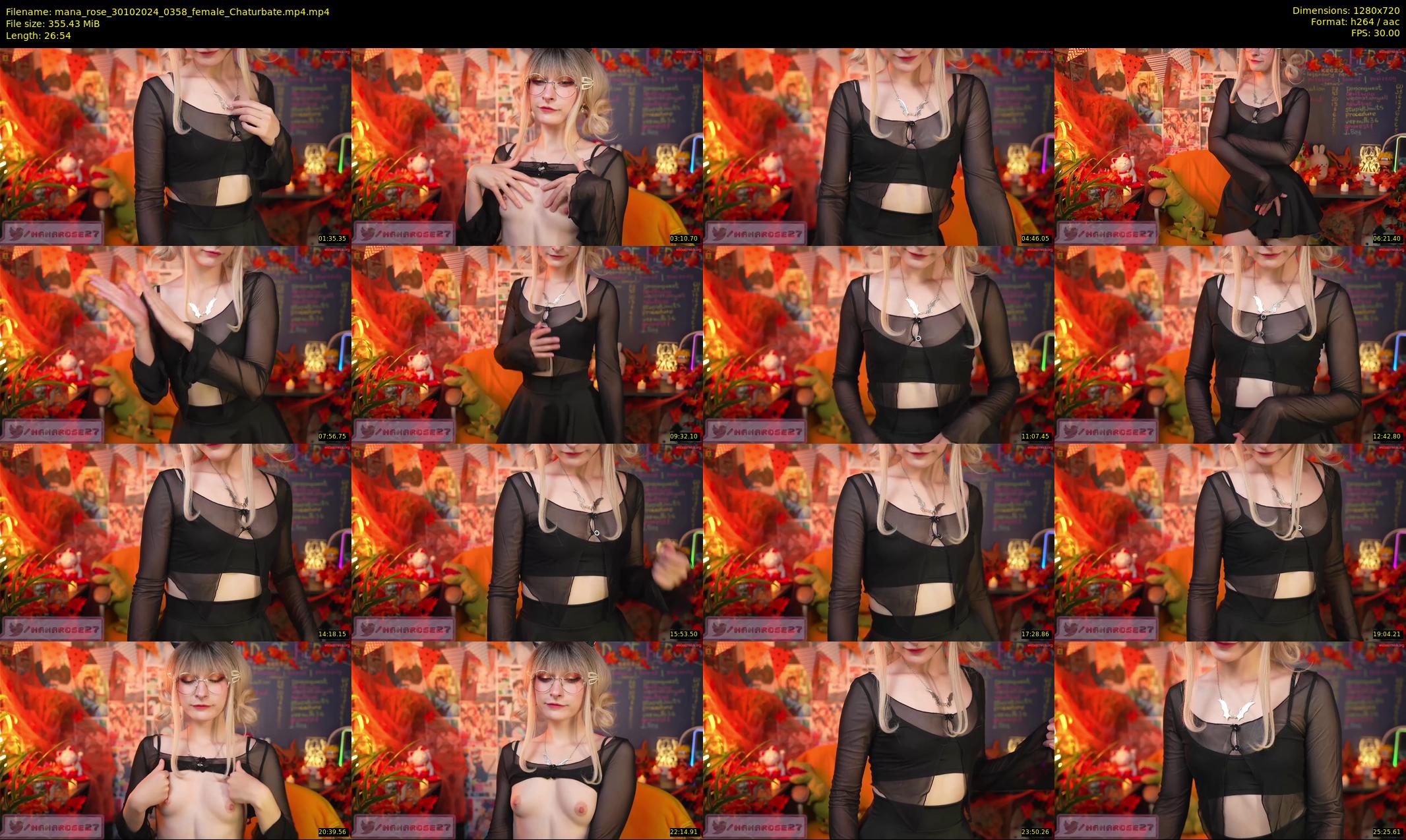 mana_rose — 27 minute Chaturbate female cam show recording, 720p, Oct 30, 2024