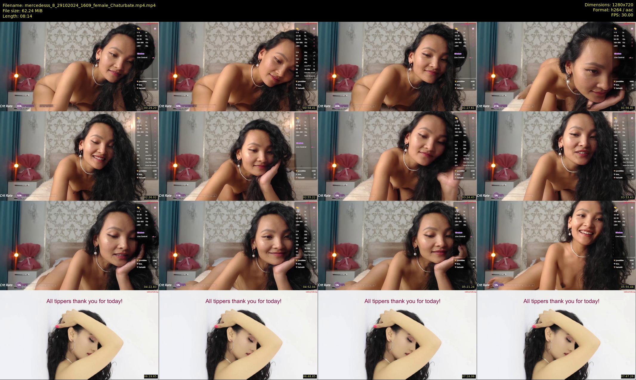 mercedesss_8 — 9 minute Chaturbate female cam show recording, 720p, Oct 29, 2024