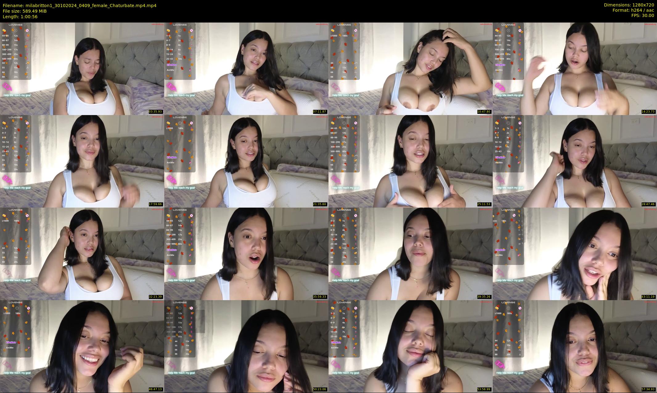 milabritton1 — 61 minute Chaturbate female cam show recording, 720p, Oct 30, 2024
