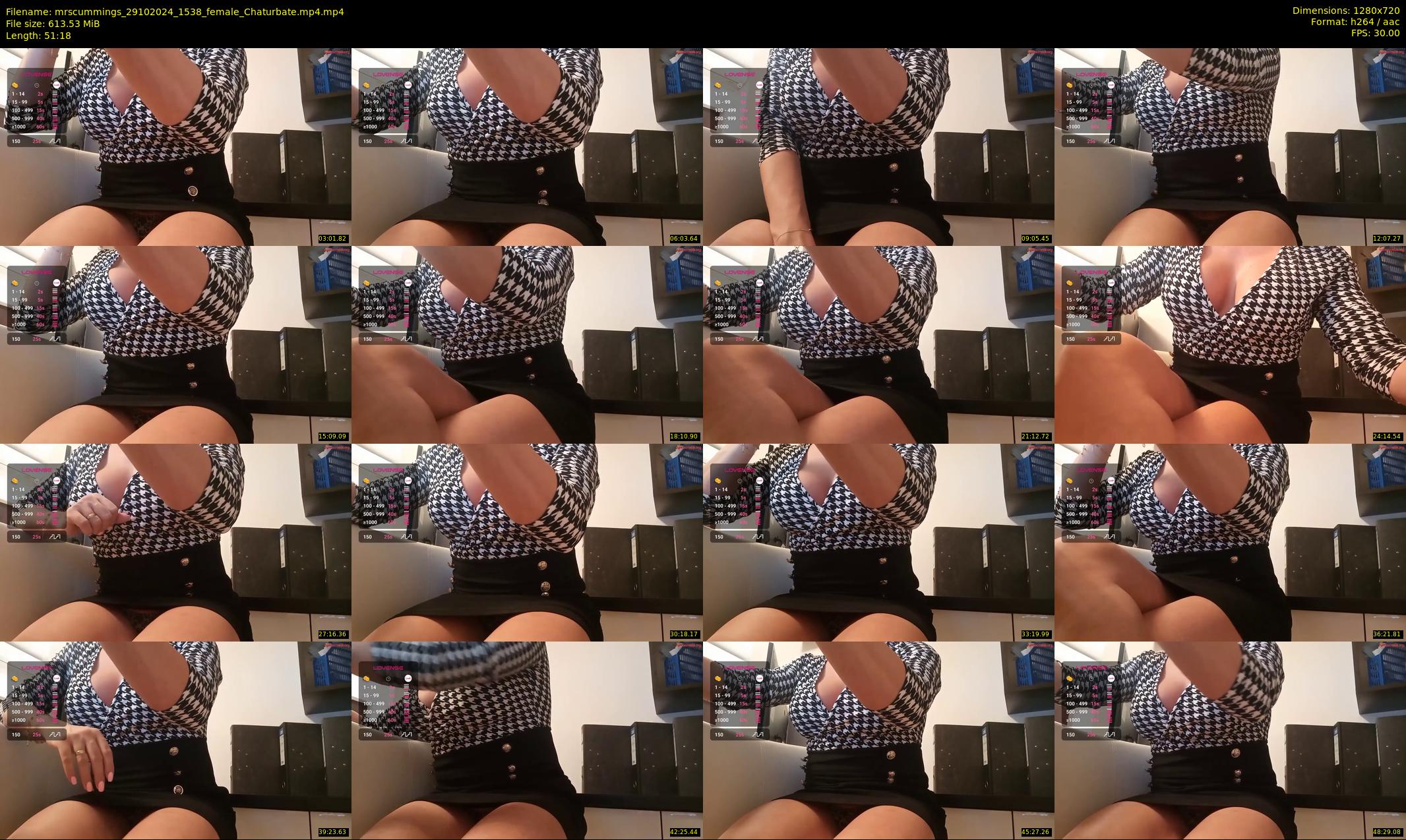 mrscummings — 52 minute Chaturbate female cam show recording, 720p, Oct 29, 2024