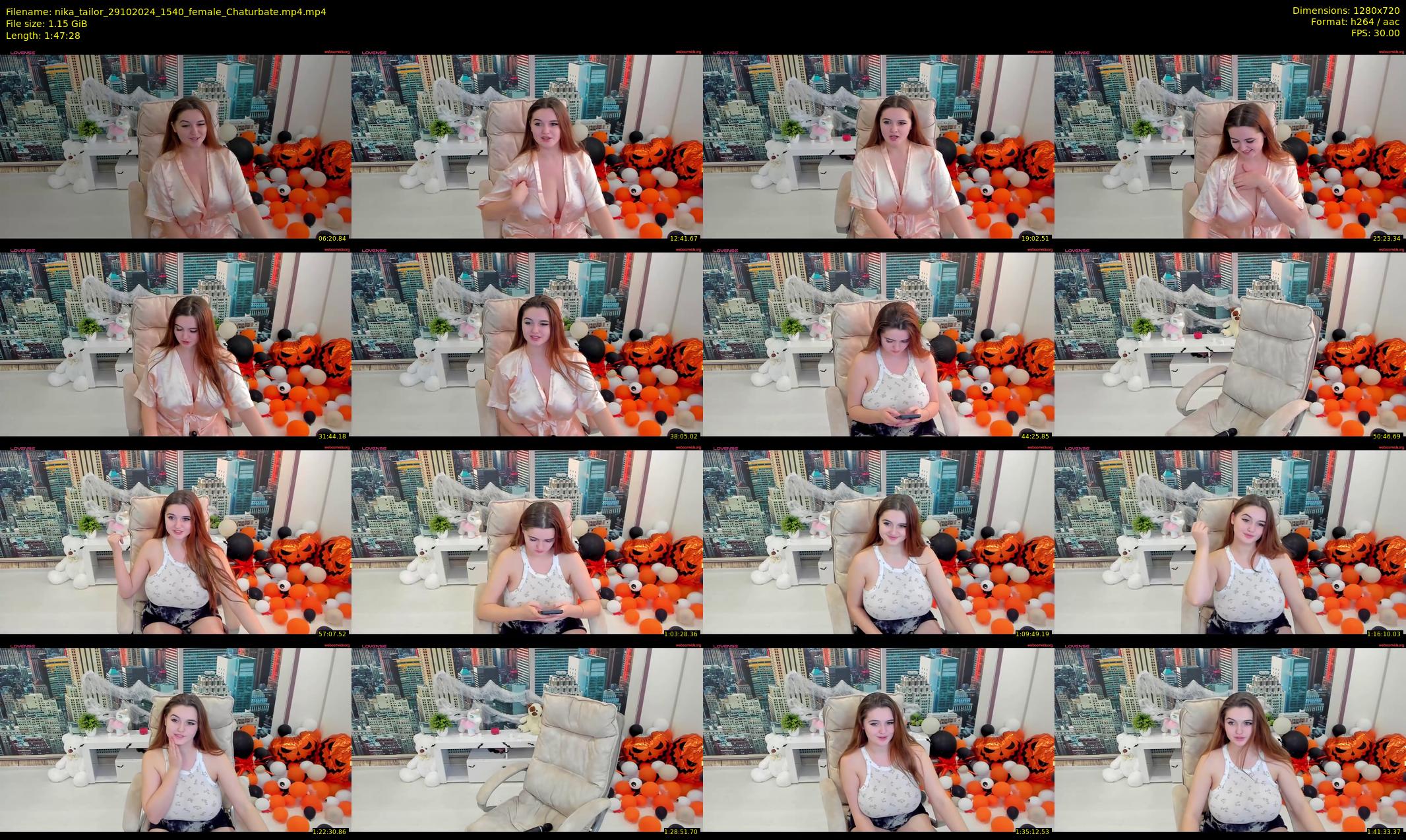 nika_tailor — 108 minute Chaturbate female cam show recording, 720p, Oct 29, 2024