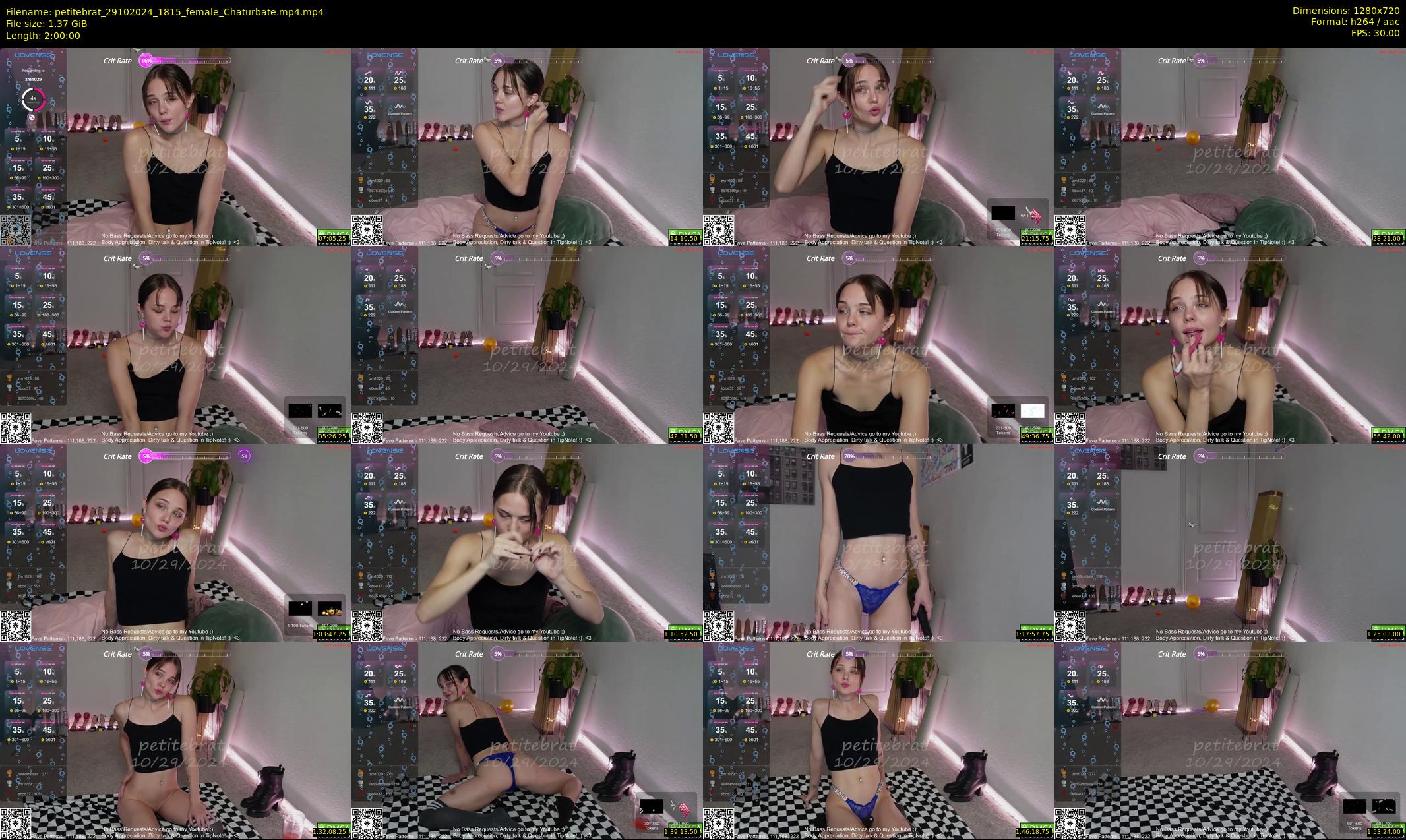 petitebrat — 120 minute Chaturbate female cam show recording, 720p, Oct 29, 2024