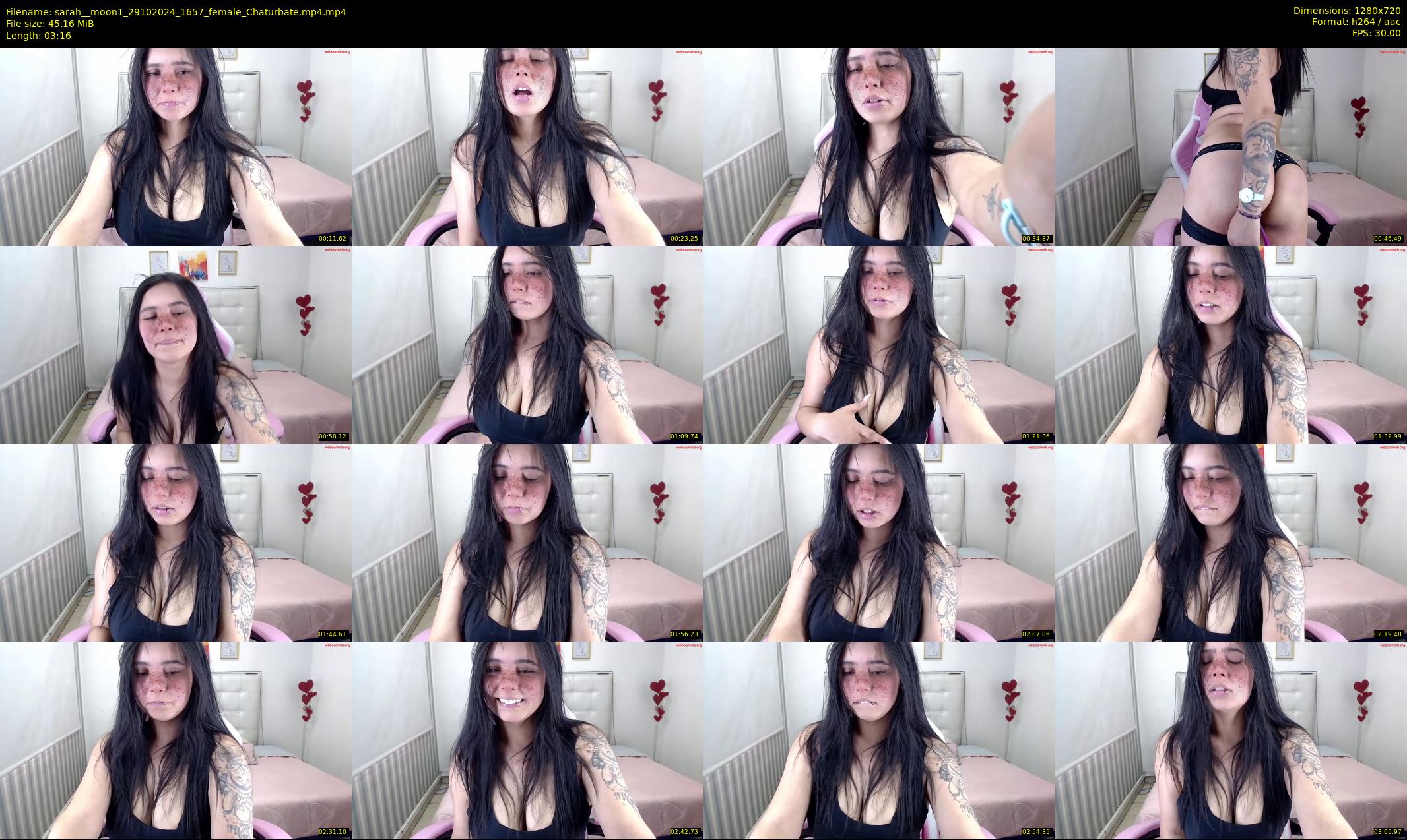 sarah__moon1 — 4 minute Chaturbate female cam show recording, 720p, Oct 29, 2024