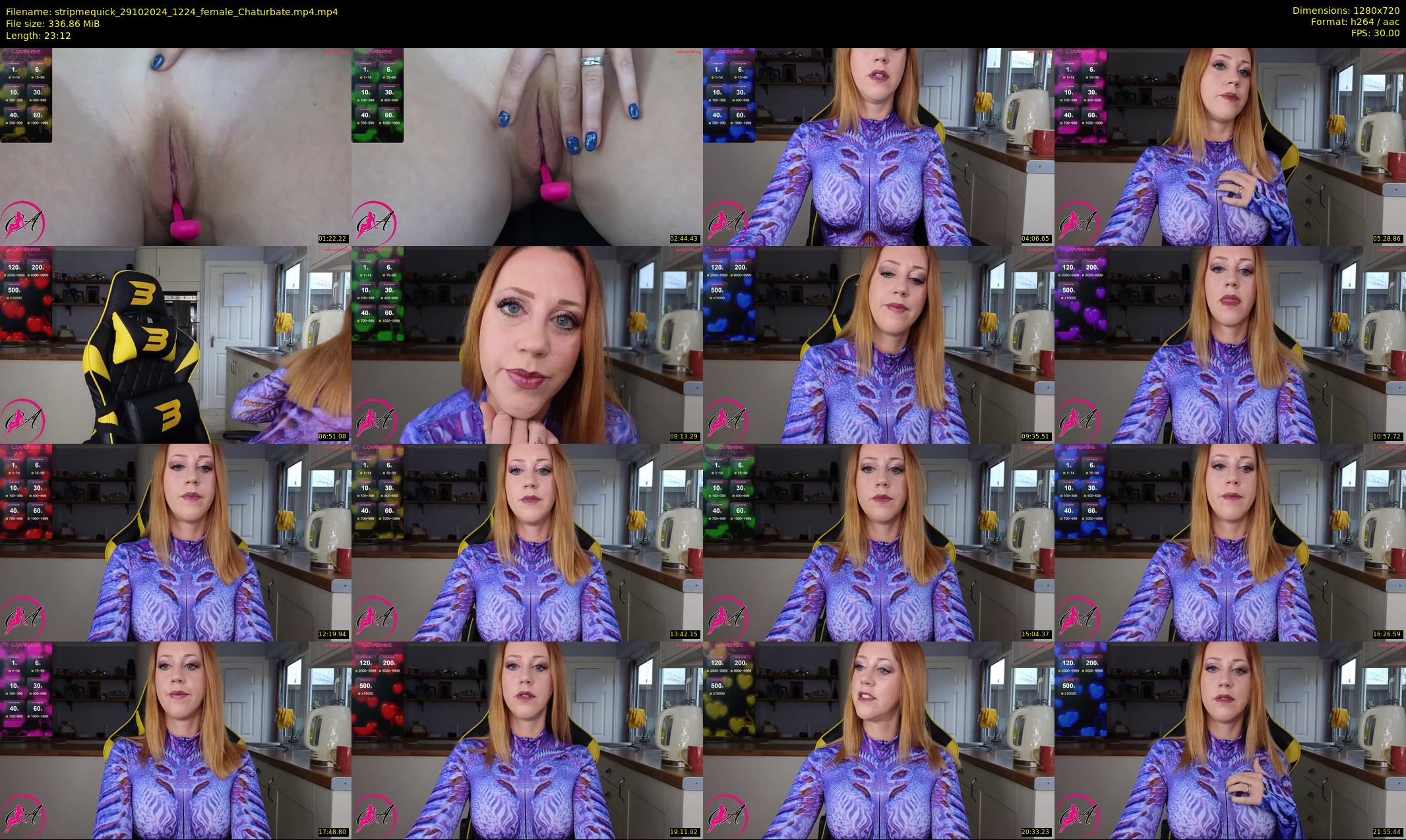 stripmequick — 24 minute Chaturbate female cam show recording, 720p, Oct 29, 2024