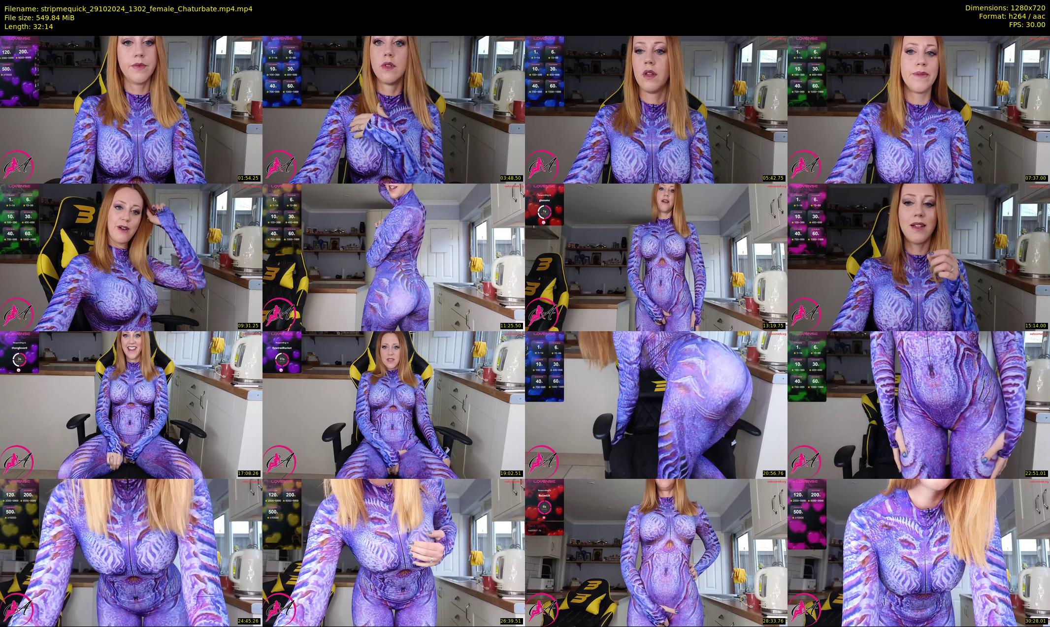 stripmequick — 33 minute Chaturbate female cam show recording, 720p, Oct 29, 2024