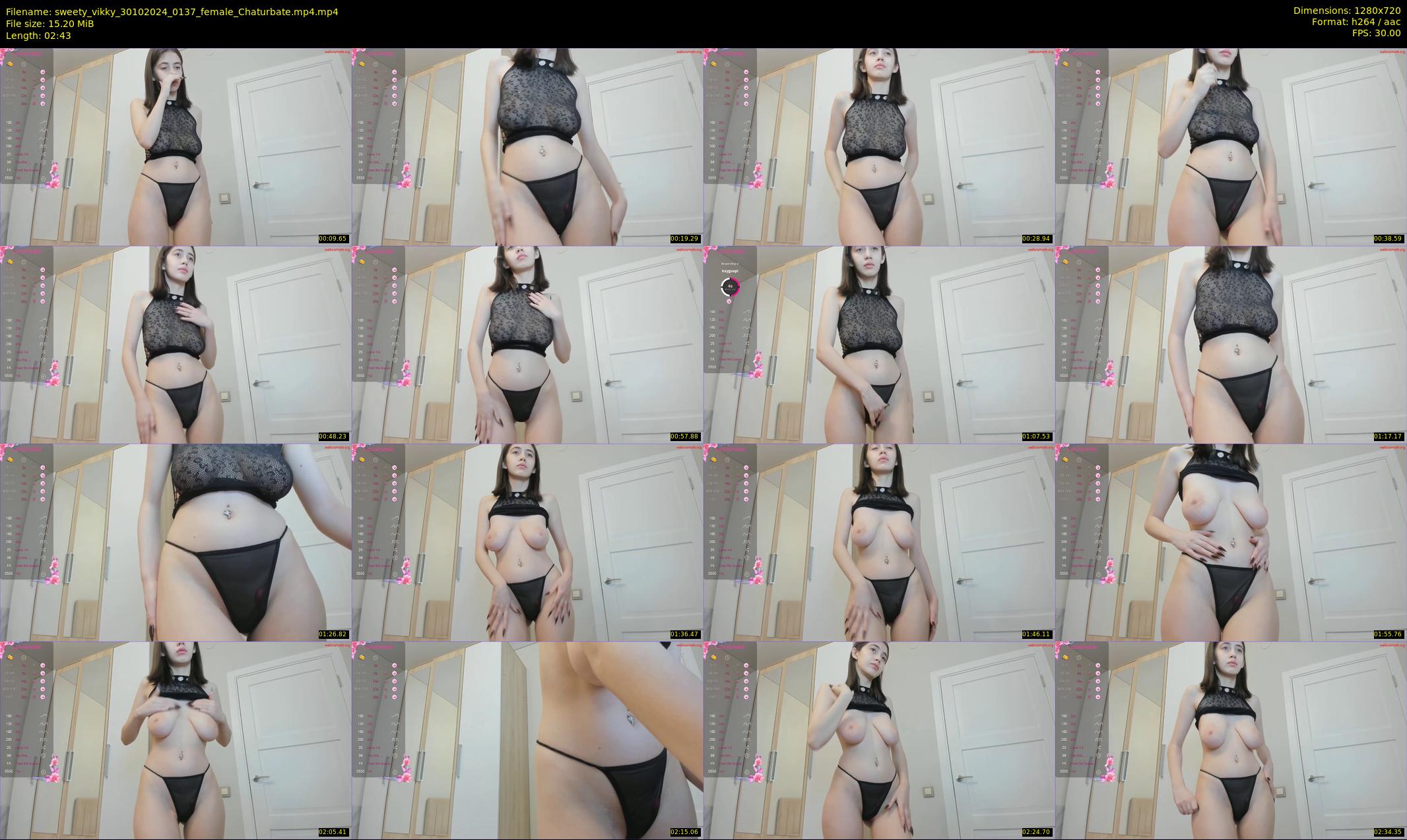 sweety_vikky — 3 minute Chaturbate female cam show recording, 720p, Oct 30, 2024