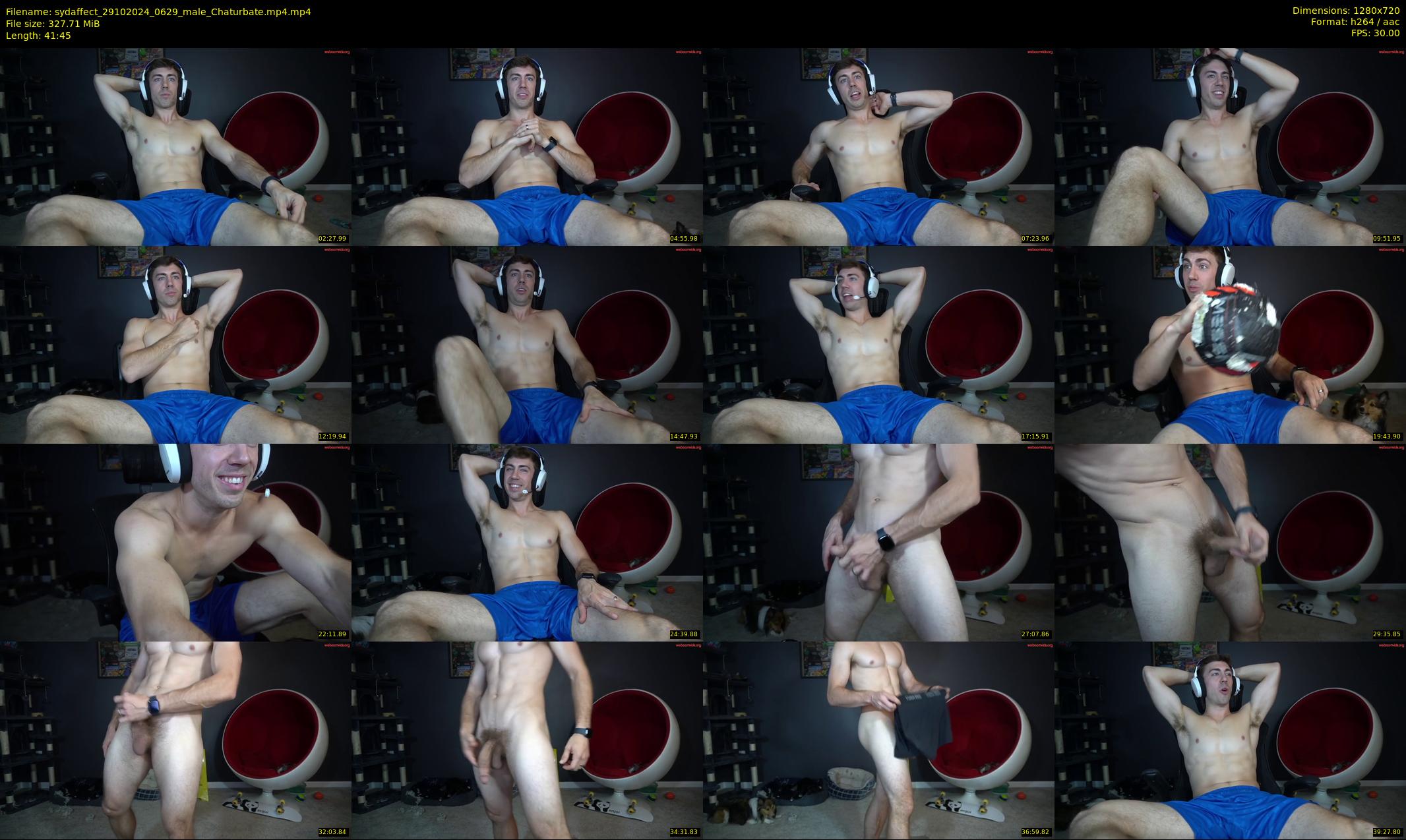 sydaffect — 42 minute Chaturbate male cam show recording, 720p, Oct 29, 2024
