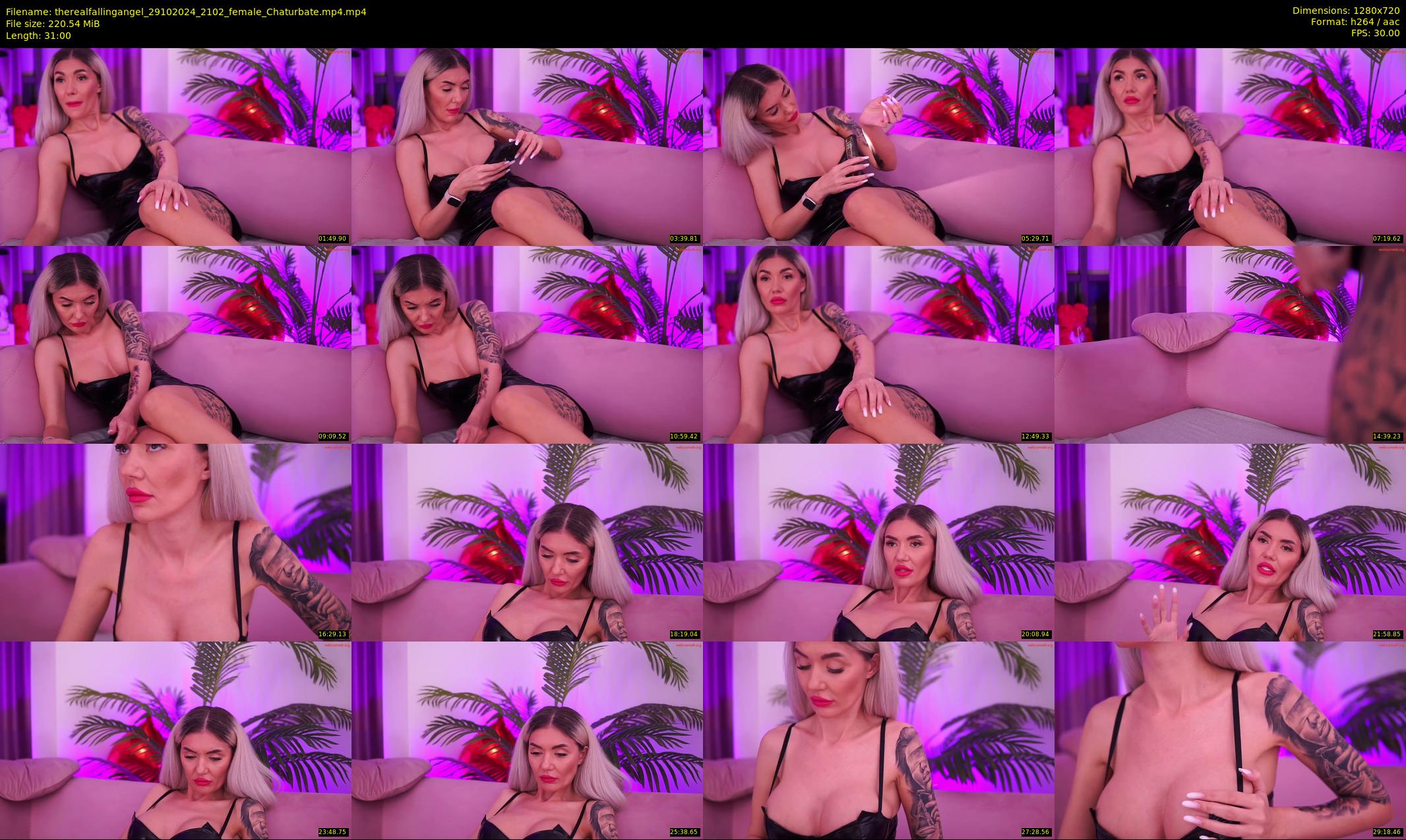 therealfallingangel — 31 minute Chaturbate female cam show recording, 720p, Oct 29, 2024