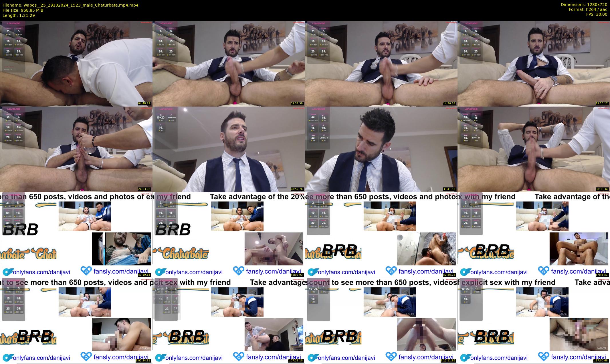 wapos__25 — 82 minute Chaturbate male cam show recording, 720p, Oct 29, 2024