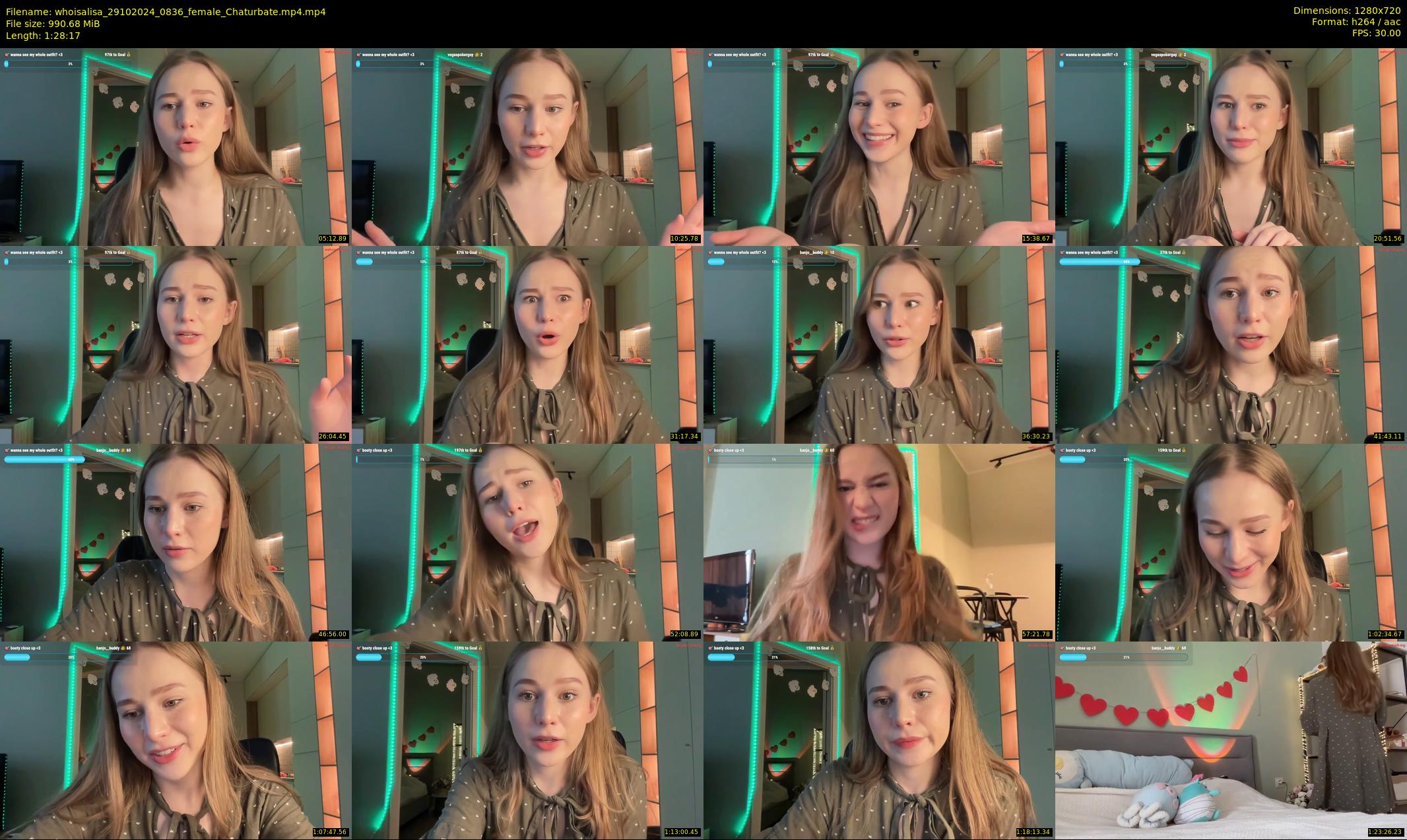 whoisalisa — 89 minute Chaturbate female cam show recording, 720p, Oct 29, 2024