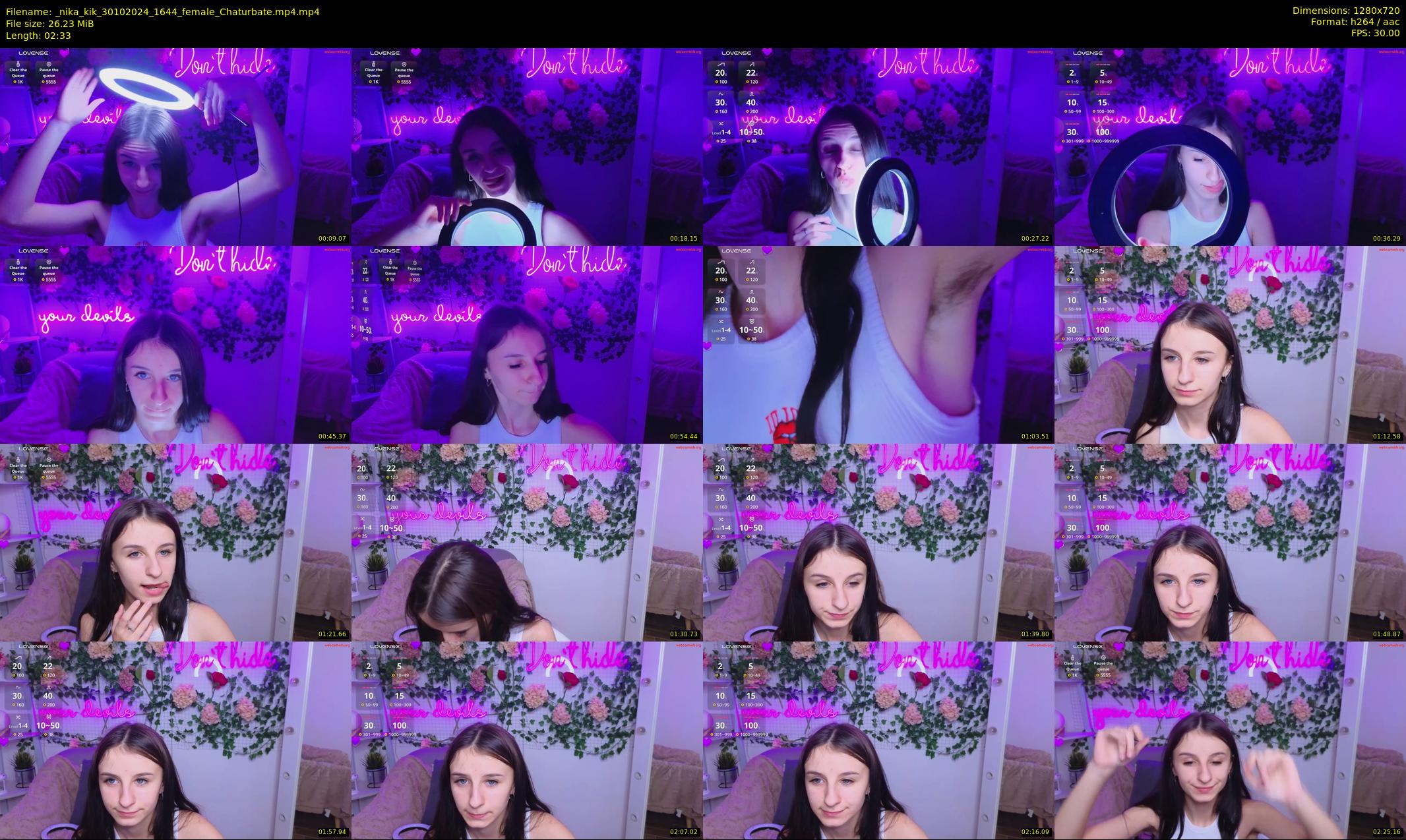 _nika_kik — 3 minute Chaturbate female cam show recording, 720p, Oct 30, 2024