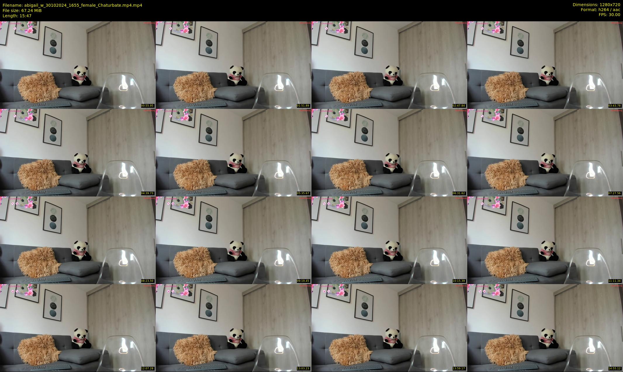 abigail_w — 16 minute Chaturbate female cam show recording, 720p, Oct 30, 2024