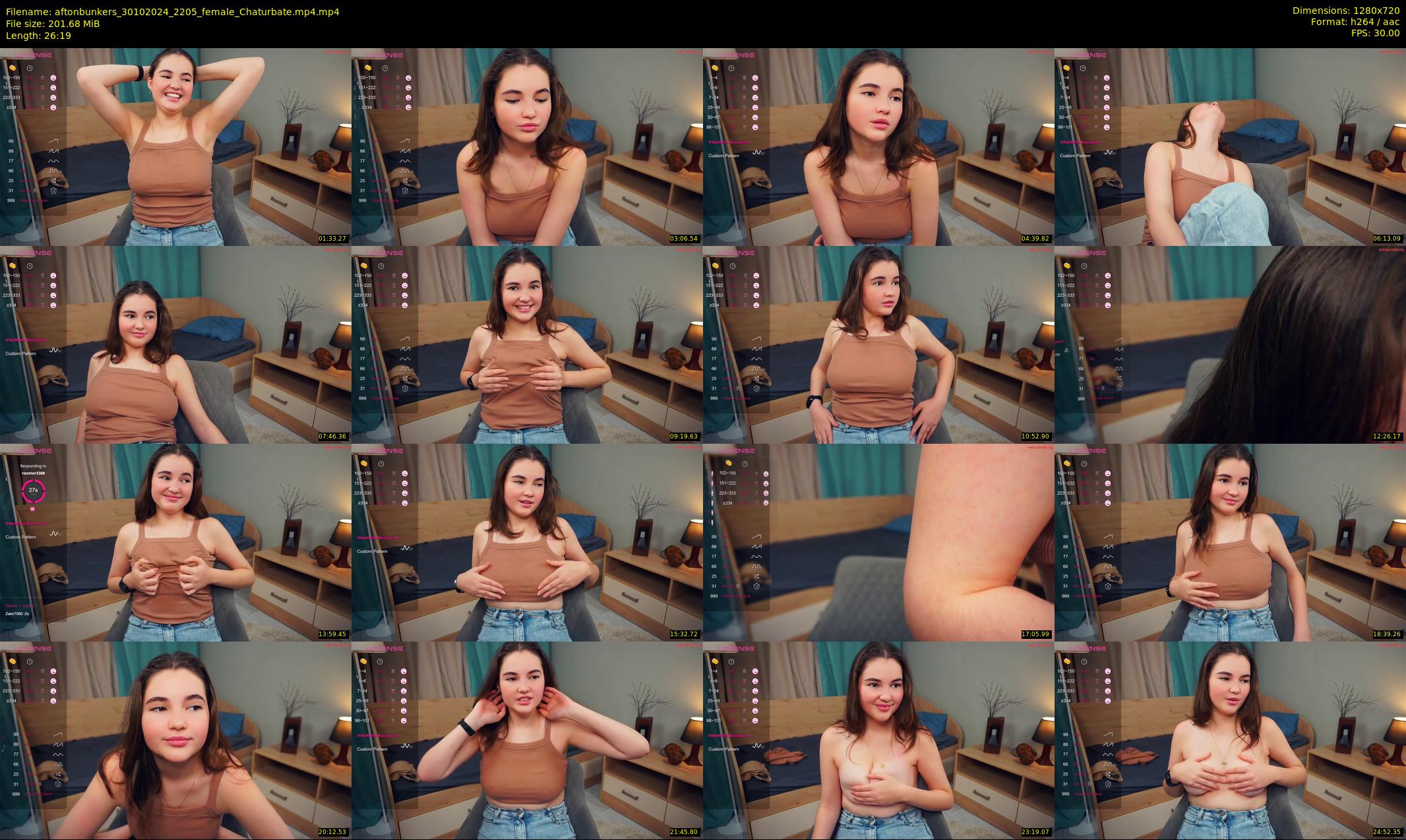 aftonbunkers — 27 minute Chaturbate female cam show recording, 720p, Oct 30, 2024