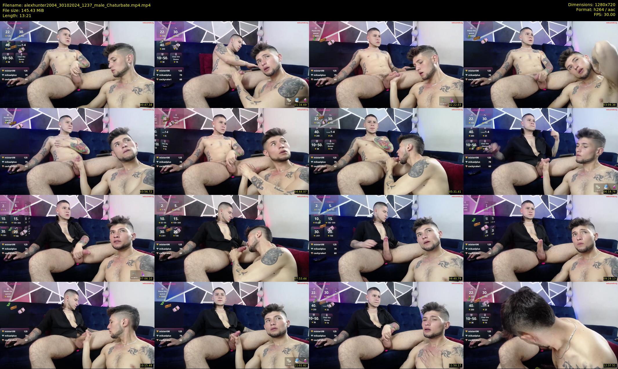 alexhunter2004 — 14 minute Chaturbate male cam show recording, 720p, Oct 30, 2024