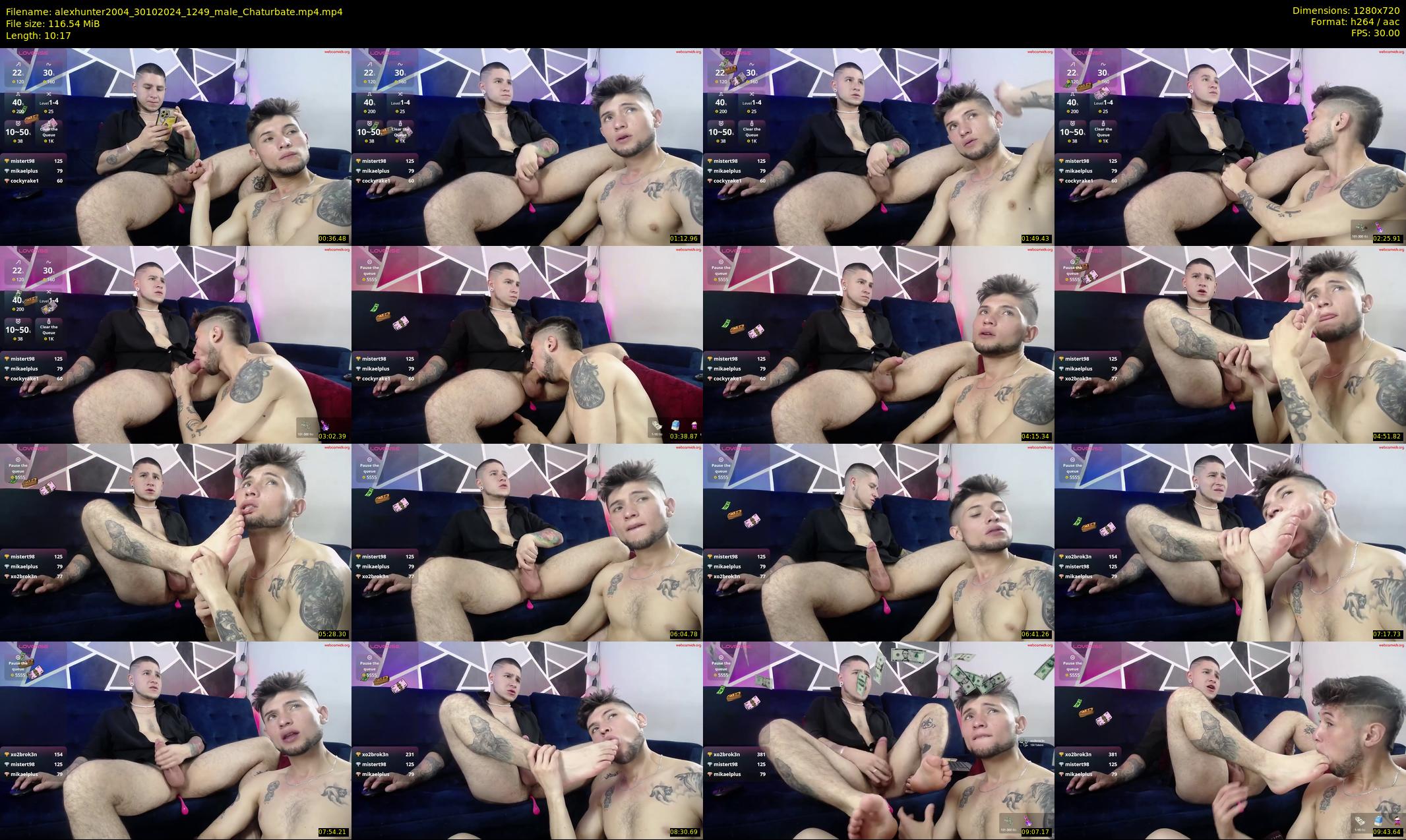 alexhunter2004 — 11 minute Chaturbate male cam show recording, 720p, Oct 30, 2024