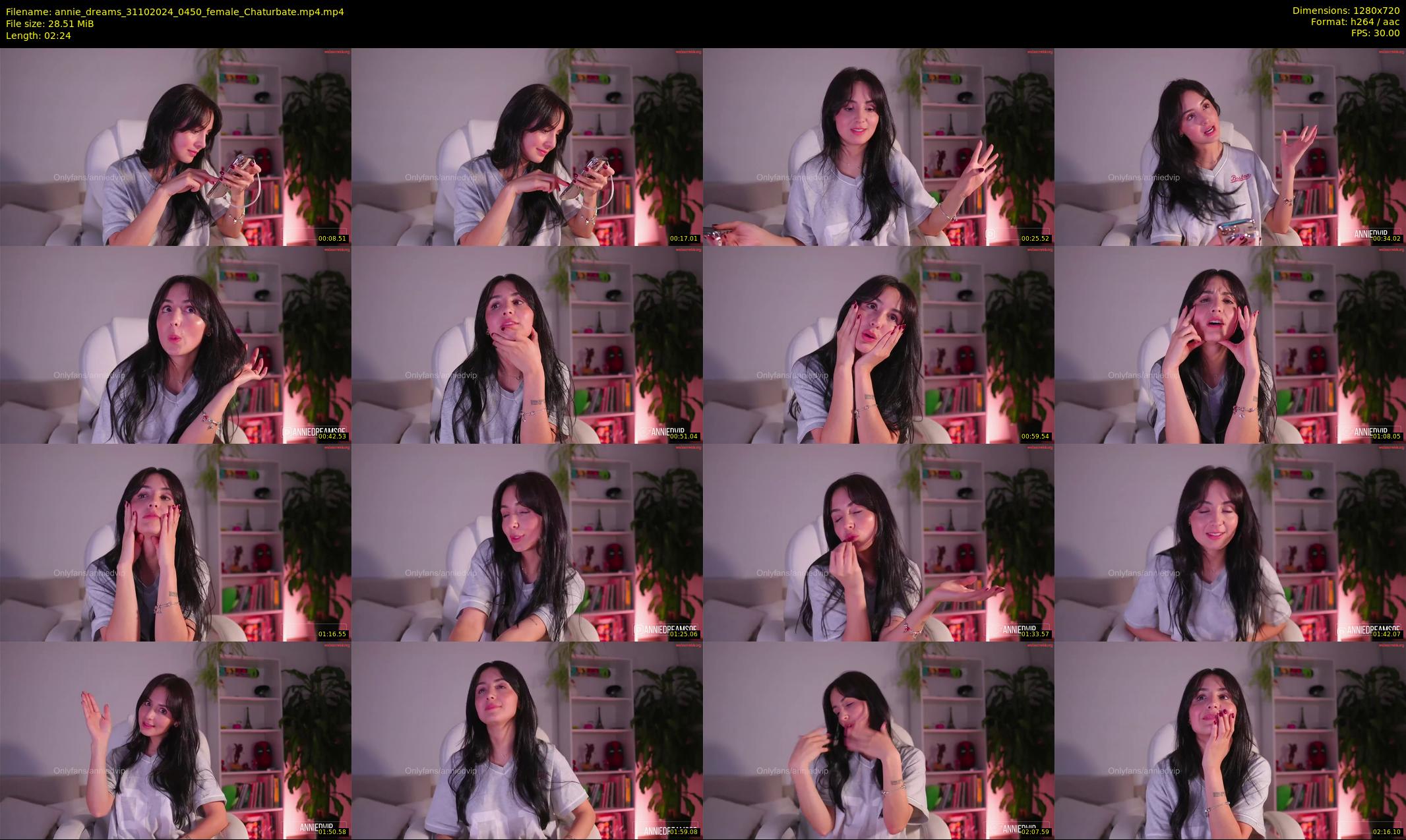 annie_dreams — 3 minute Chaturbate female cam show recording, 720p, Oct 31, 2024