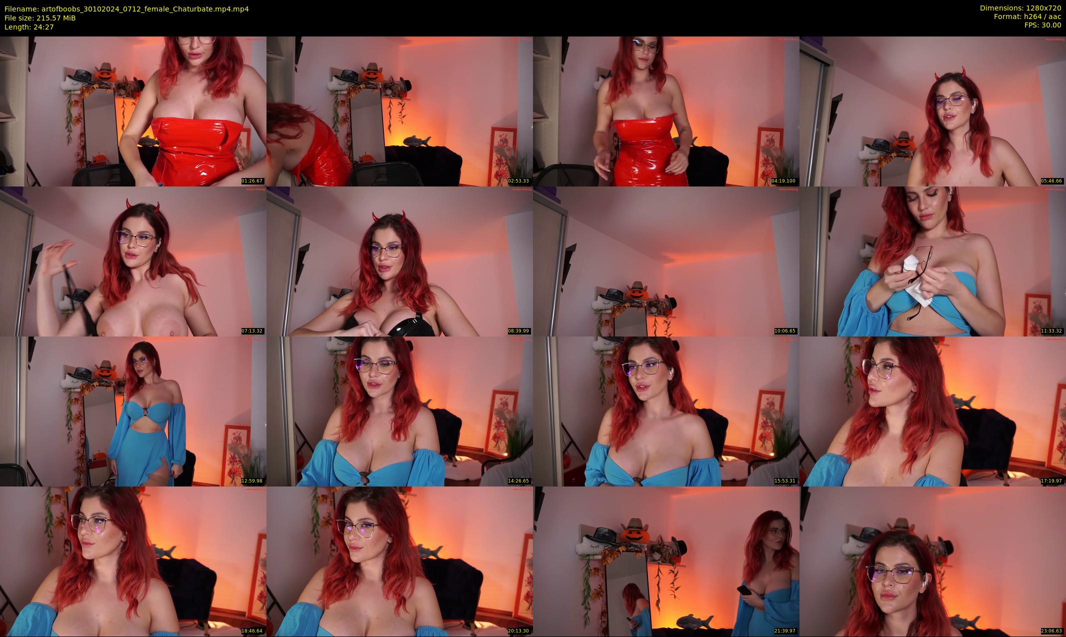 artofboobs — 25 minute Chaturbate female cam show recording, 720p, Oct 30, 2024