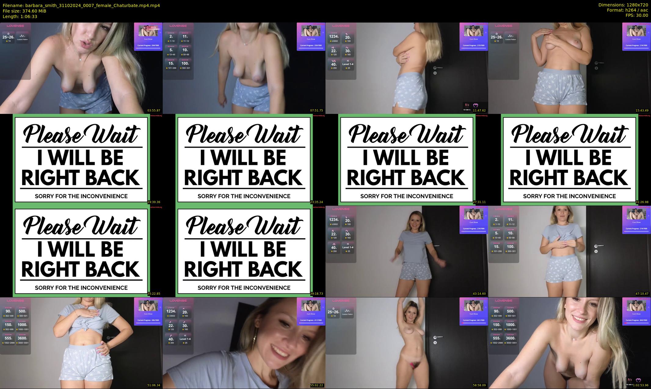 barbara_smith — 67 minute Chaturbate female cam show recording, 720p, Oct 31, 2024