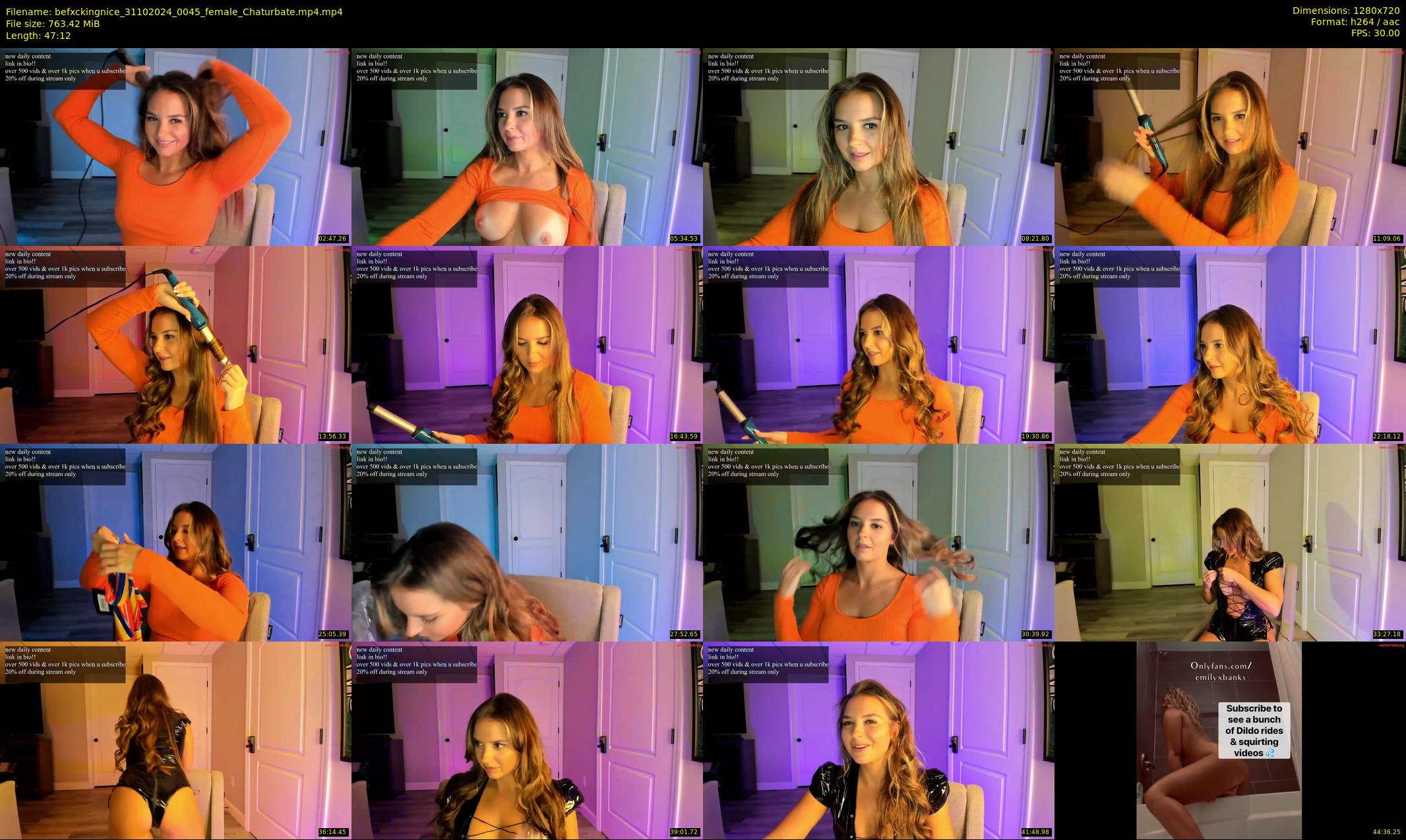 befxckingnice — 48 minute Chaturbate female cam show recording, 720p, Oct 31, 2024