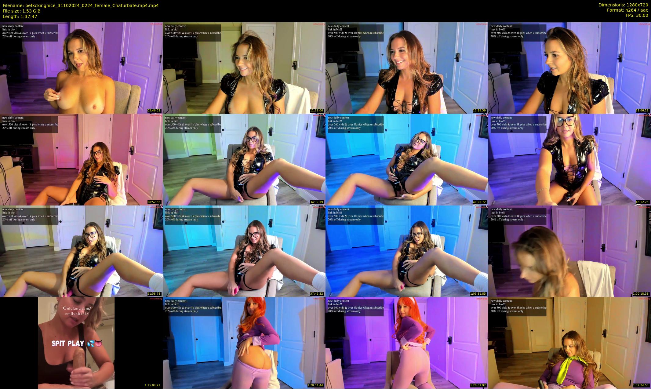befxckingnice — 98 minute Chaturbate female cam show recording, 720p, Oct 31, 2024