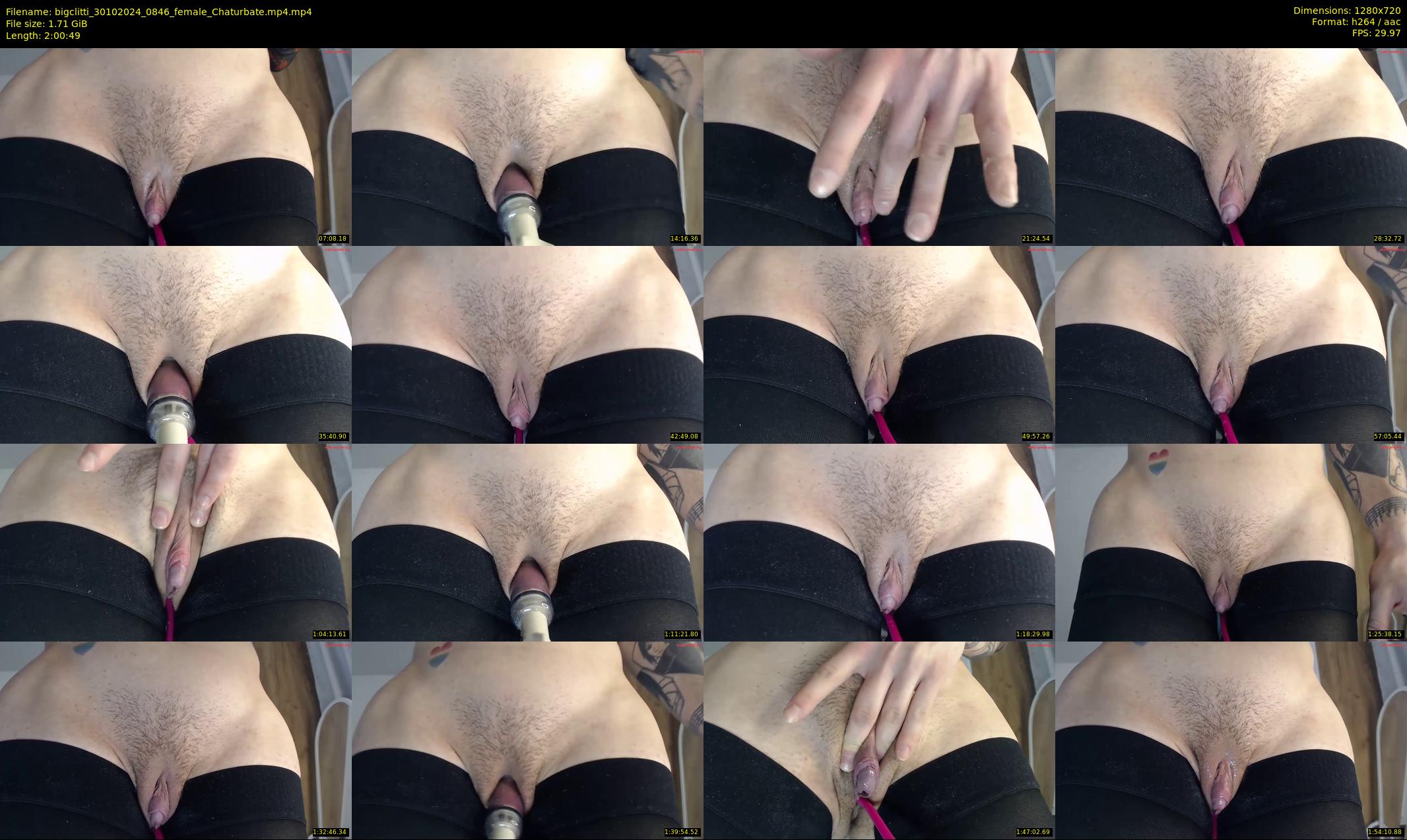 bigclitti — 121 minute Chaturbate female cam show recording, 720p, Oct 30, 2024