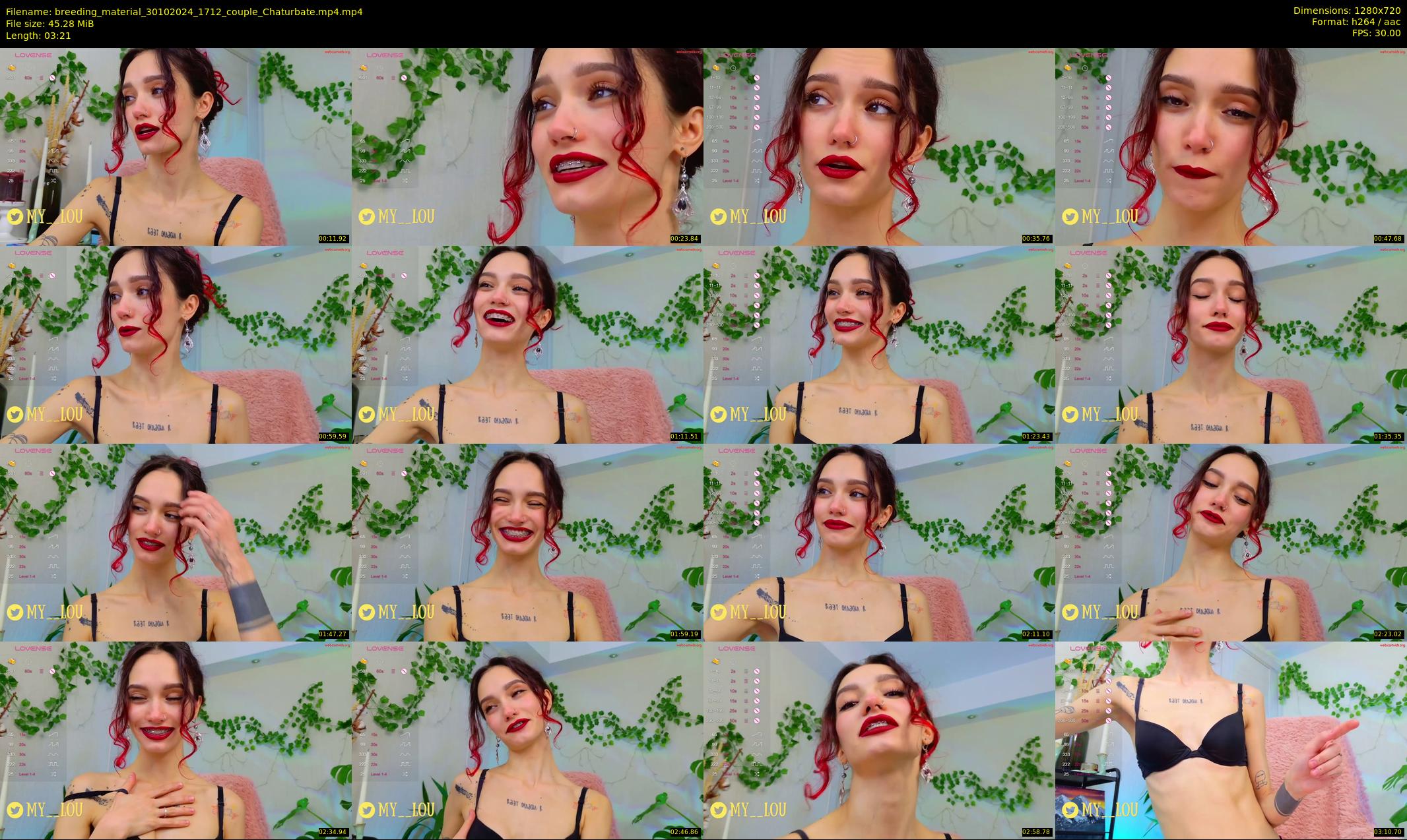 breeding_material — 4 minute Chaturbate female cam show recording, 720p, Oct 30, 2024