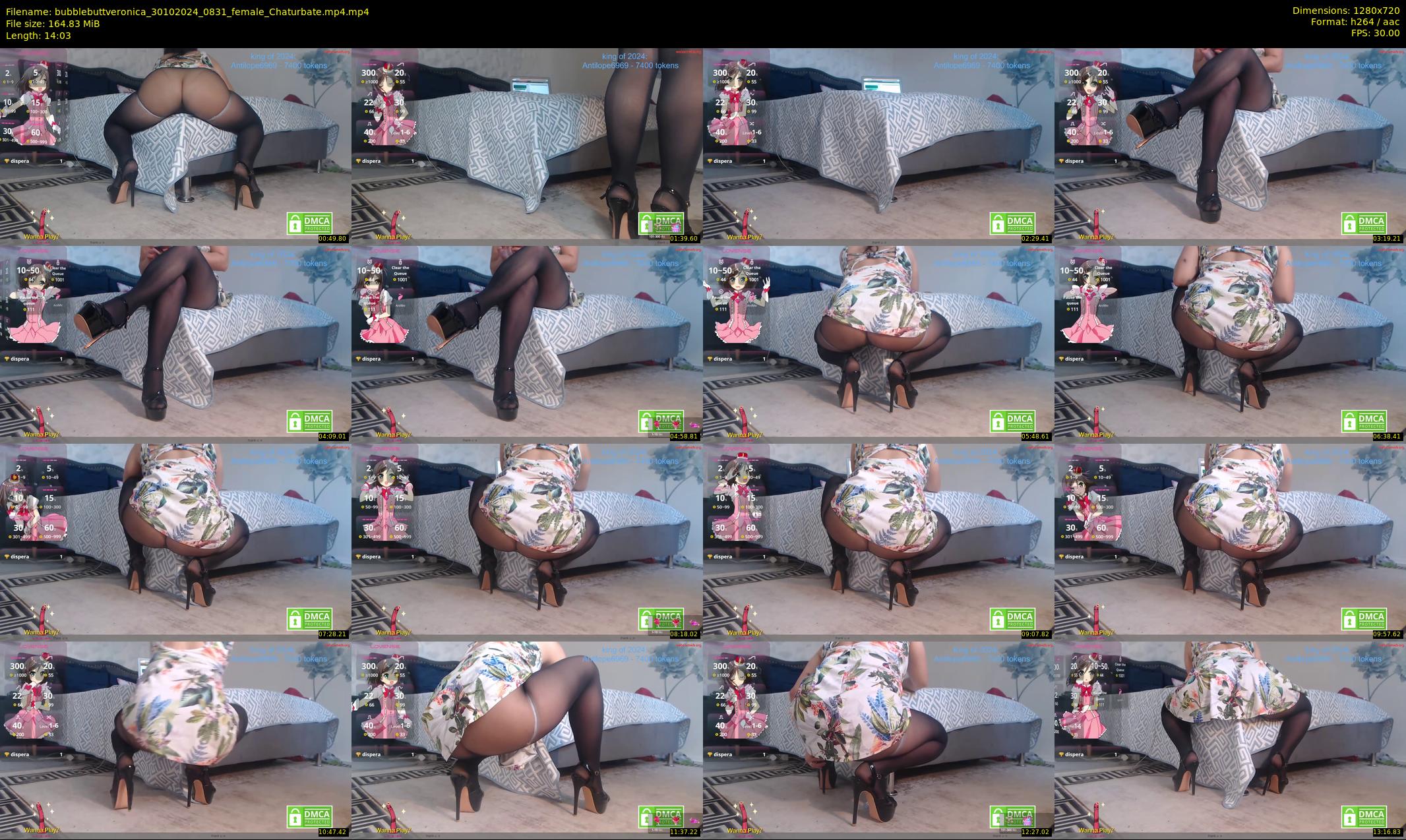 bubblebuttveronica — 15 minute Chaturbate female cam show recording, 720p, Oct 30, 2024