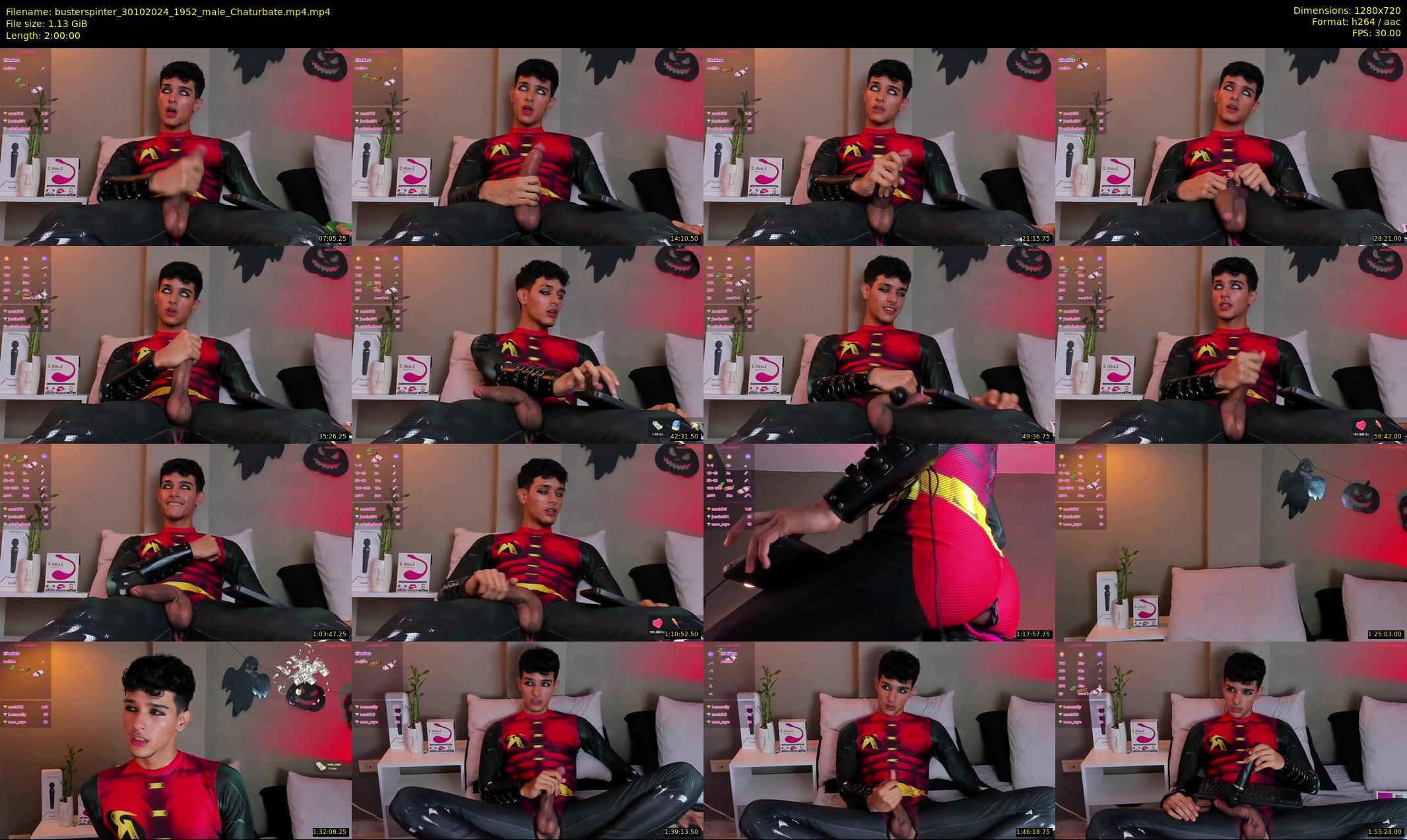 busterspinter — 120 minute Chaturbate male cam show recording, 720p, Oct 30, 2024