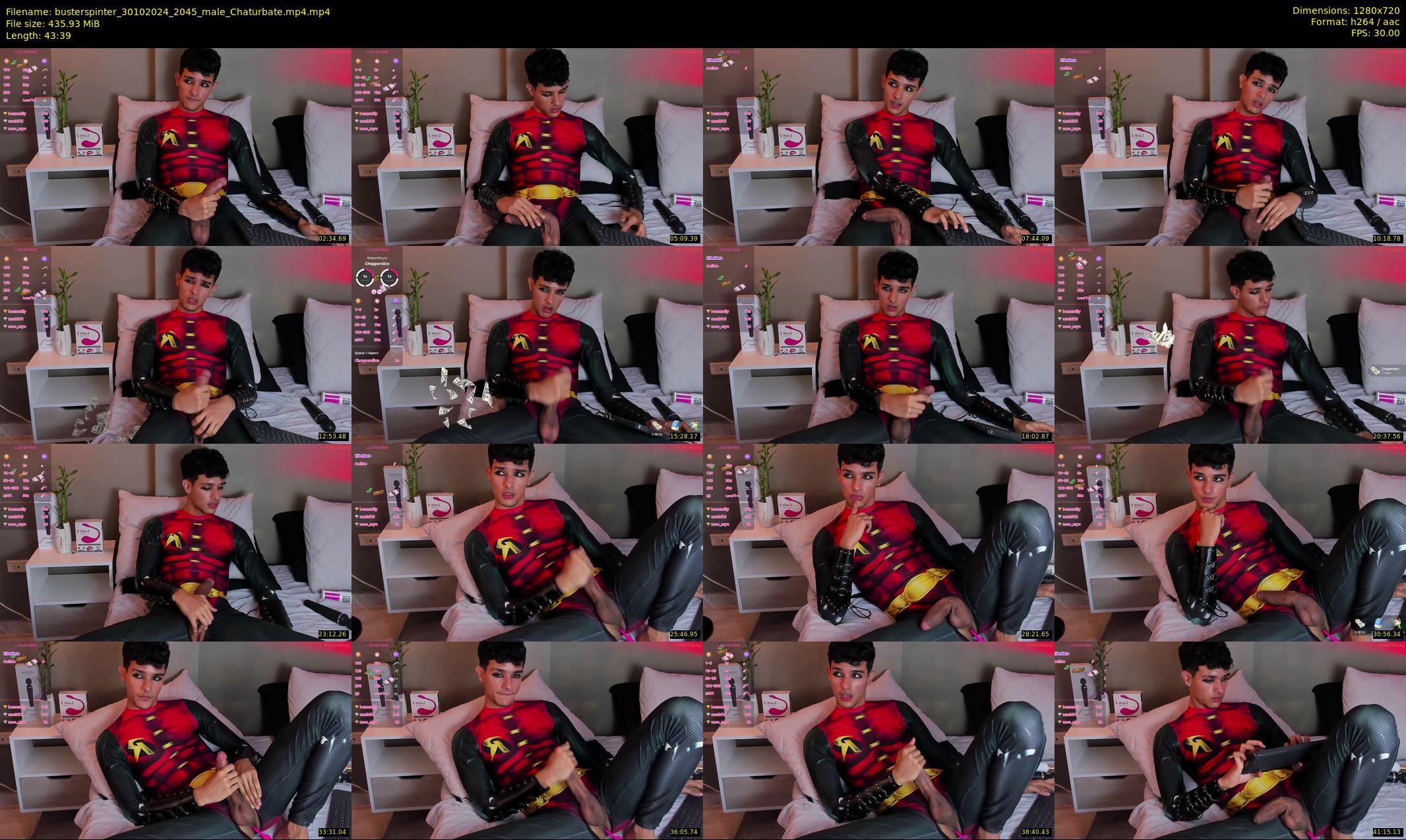 busterspinter — 44 minute Chaturbate male cam show recording, 720p, Oct 30, 2024