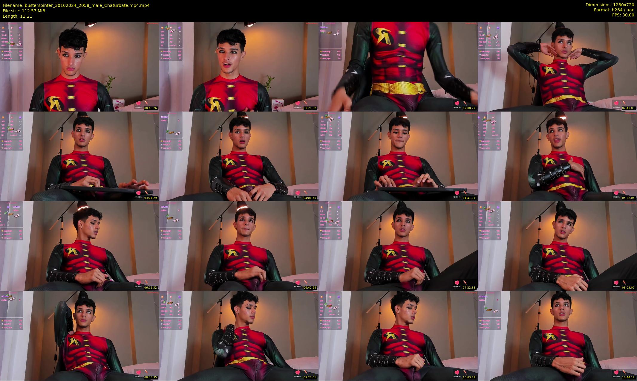 busterspinter — 12 minute Chaturbate male cam show recording, 720p, Oct 30, 2024