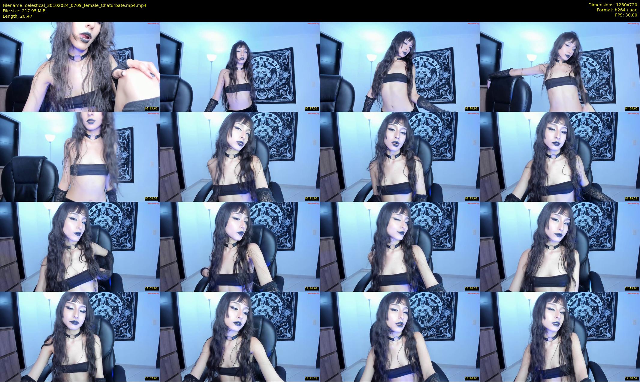celestical — 21 minute Chaturbate female cam show recording, 720p, Oct 30, 2024