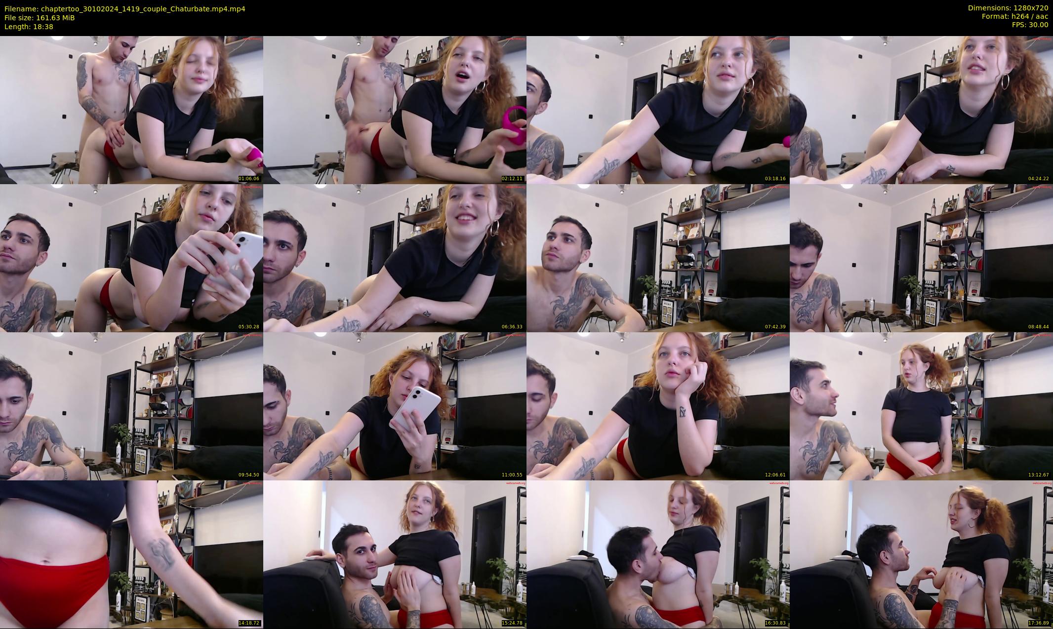 chaptertoo — 19 minute Chaturbate couple cam show recording, 720p, Oct 30, 2024